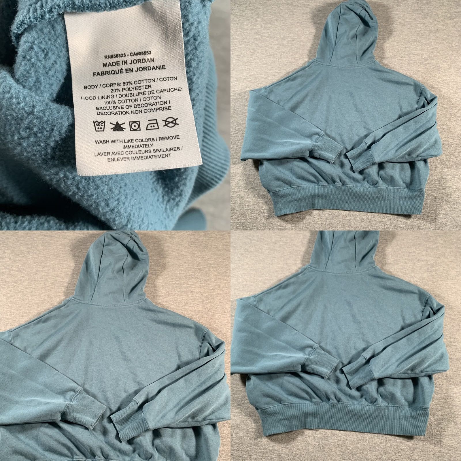 Nike Nike Hoodie Womens Large Pullover Fleece Kangaroo Pocket Drawstring Athletic - Blue Size S / US 4 / IT 40 - 8 Thumbnail