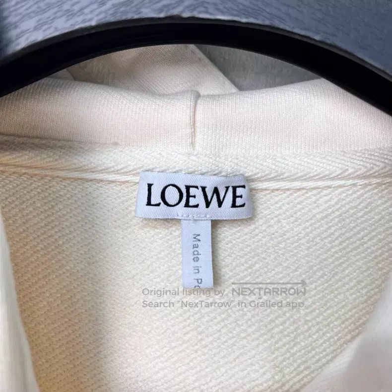 Loewe Loewe Beige Classic Leather Logo Pocket Hoodie Size US S / EU 44-46 / 1 - 4 Thumbnail
