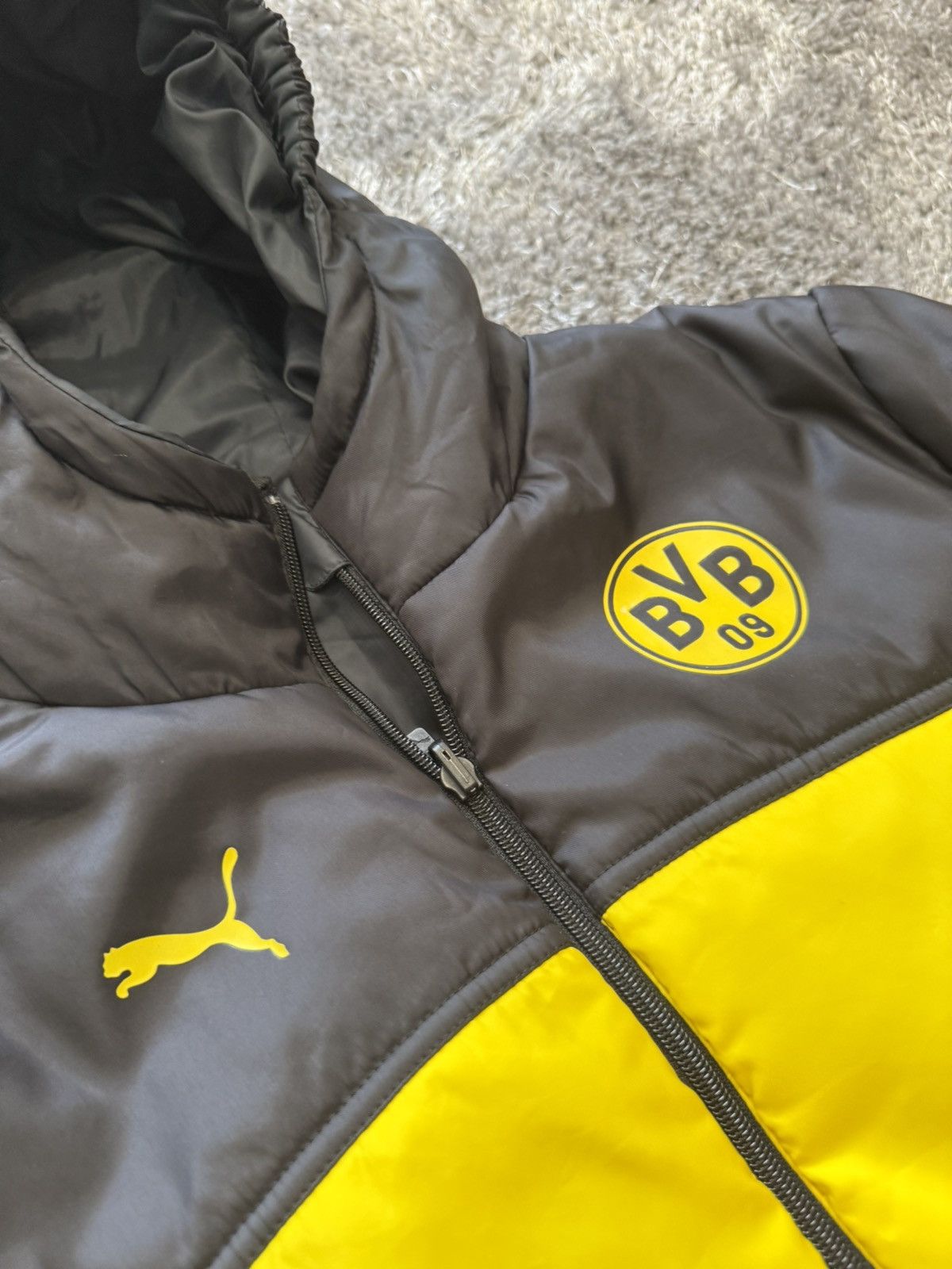 Puma Puma Borussia Dortmund BVB Stadium Jacket Slim Fit Size US XXL / EU 58 / 5 - 2 Thumbnail