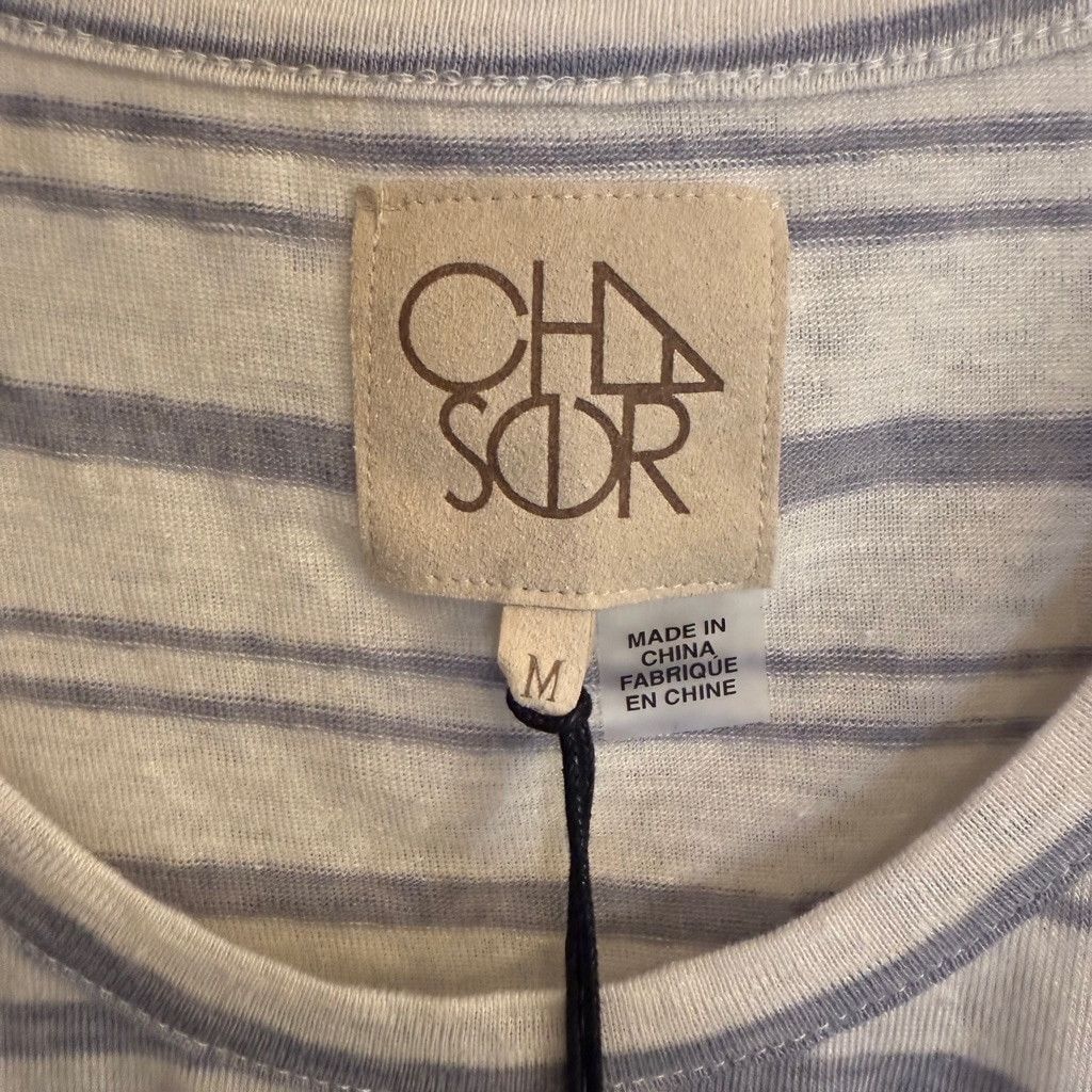 Chaser Brand Women's Chaser Striped Tank Top Size M White/Gray Size M / US 6-8 / IT 42-44 - 8 Thumbnail