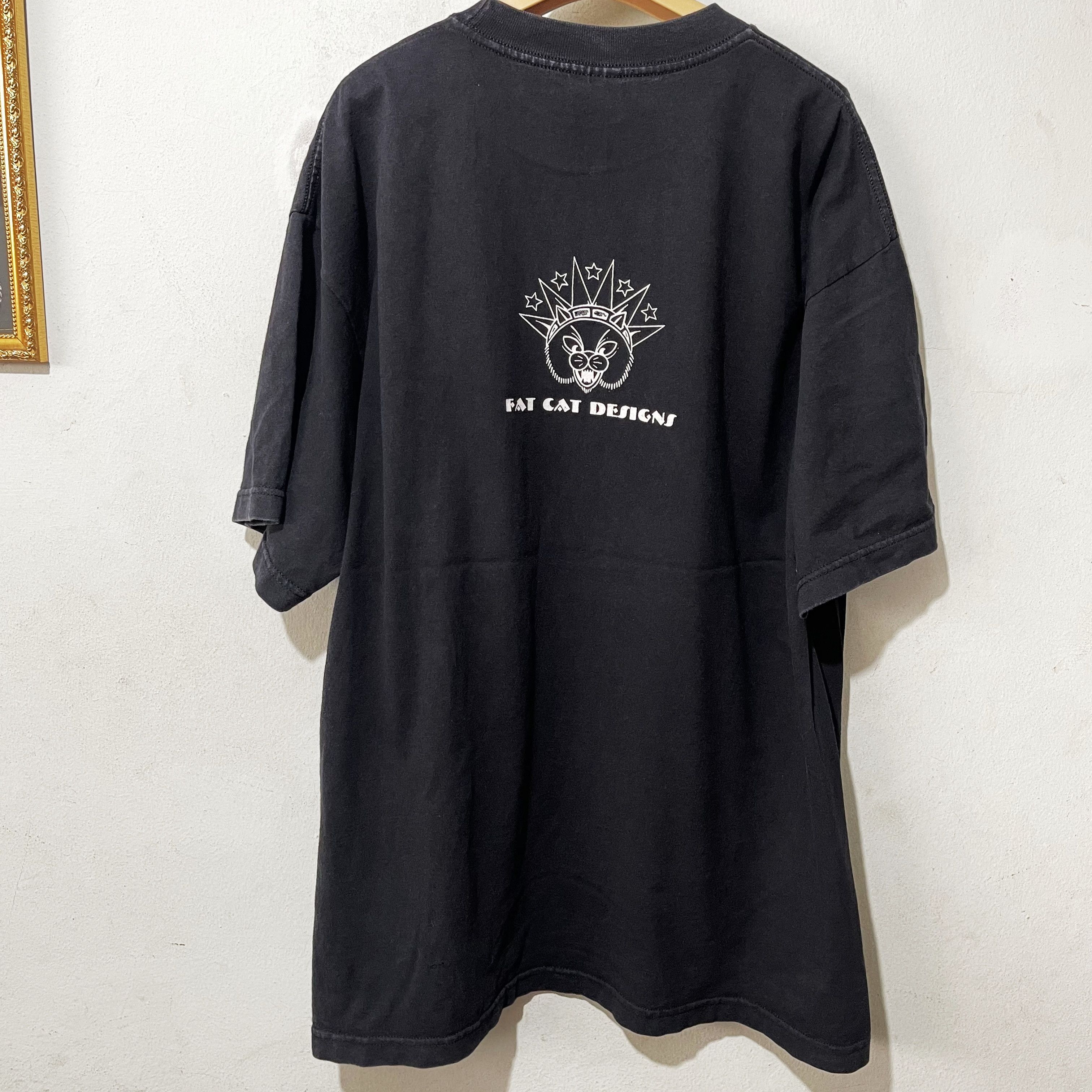 Band Tees × Vintage Vintage 90s Cat Shirt Size US XL / EU 56 / 4 - 3 Thumbnail