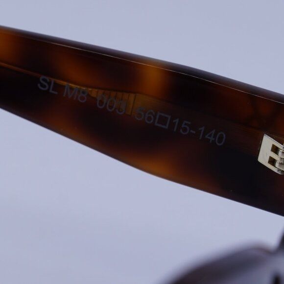 Saint Laurent Paris Saint Laurent SL M8 003 Sunglasses Havana Geometric Frame Size ONE SIZE - 8 Thumbnail