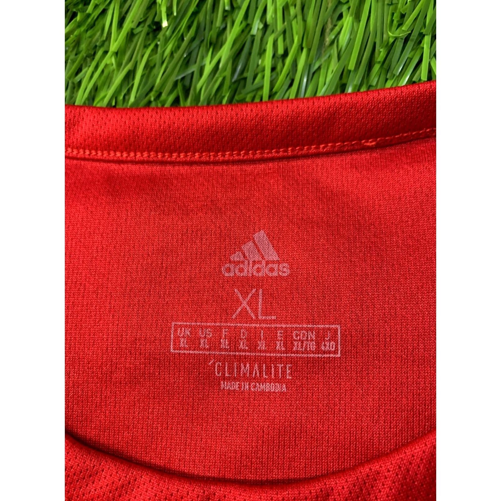 Adidas ADIDAS PERFORMANCE FOOTBALL SHIRT XL Red and White Estro 2019 Mens T-Shirt Size US XL / EU 56 / 4 - 4 Thumbnail