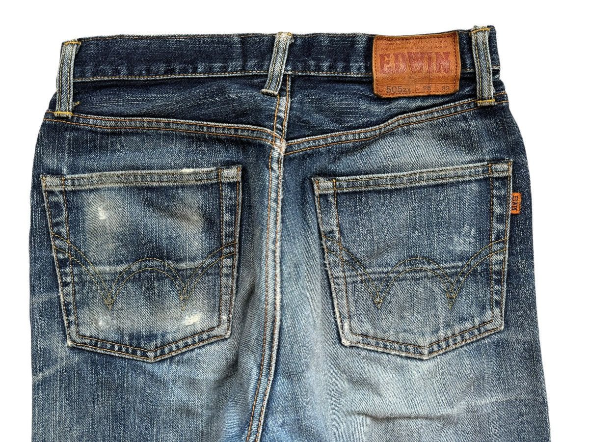 Edwin Vintage Edwin 505zx Distressed Selvedge Jeans Size US 28 / EU 44 - 11 Thumbnail
