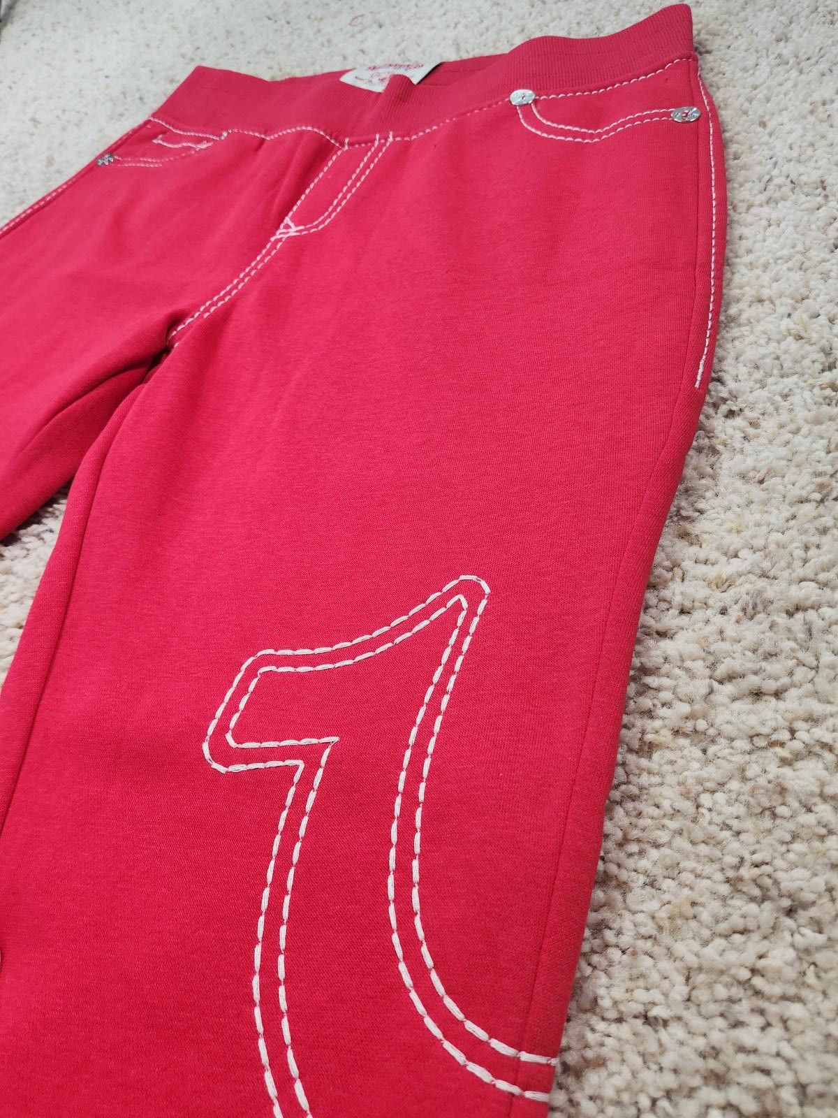 True Religion NEW True Religion Pull-On Flare Jeans Red Anniversary Medium Size 32" / US 10 / IT 46 - 5 Thumbnail