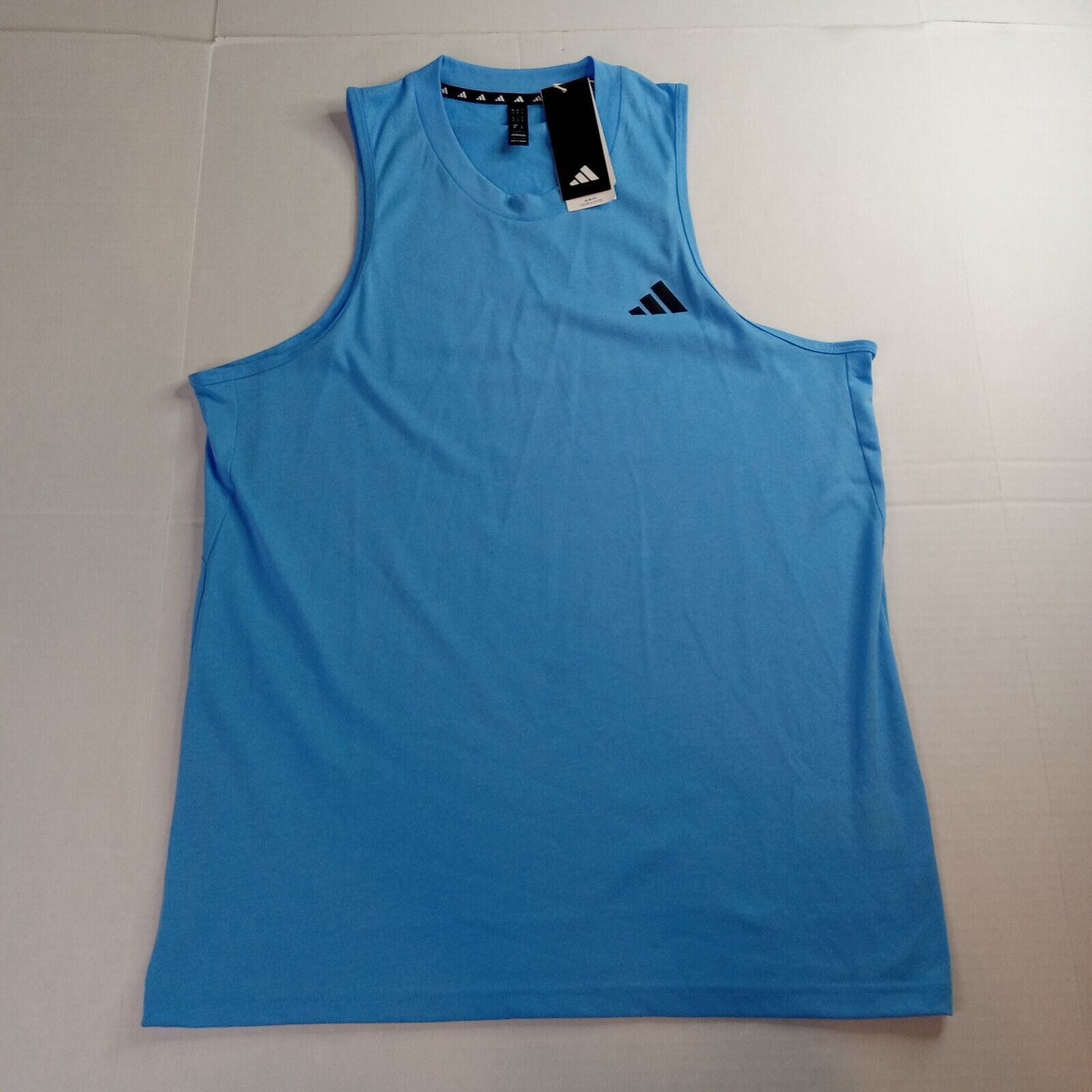 Adidas Adidas Slim Fit Training Essentials Tank Top Men's M Blue Size US M / EU 48-50 / 2 - 1 Thumbnail