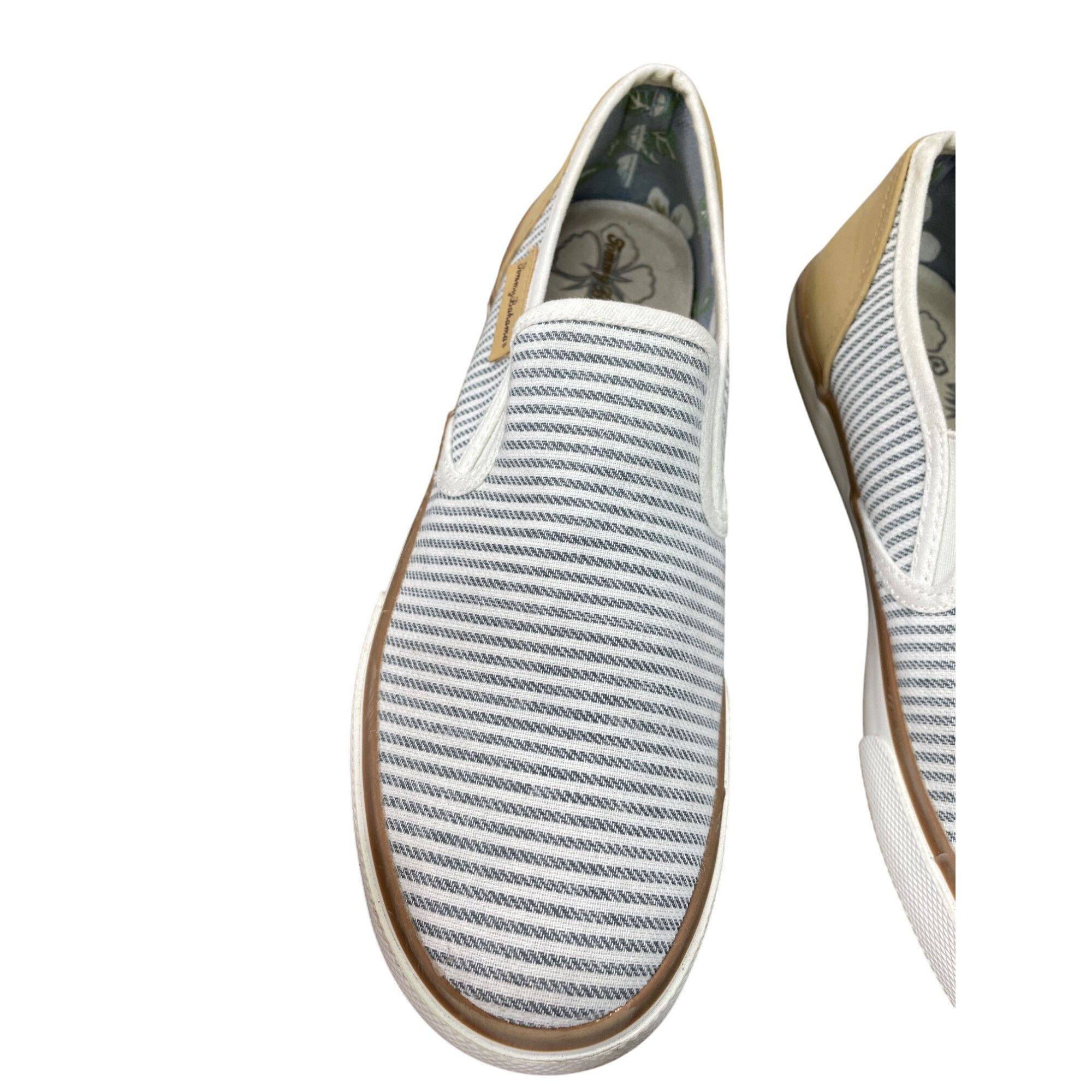 Tommy Bahama Tommy Bahama womans blue tan Slip-On loafers shoes Size 10 S Size US 9.5 / IT 39.5 - 9 Thumbnail