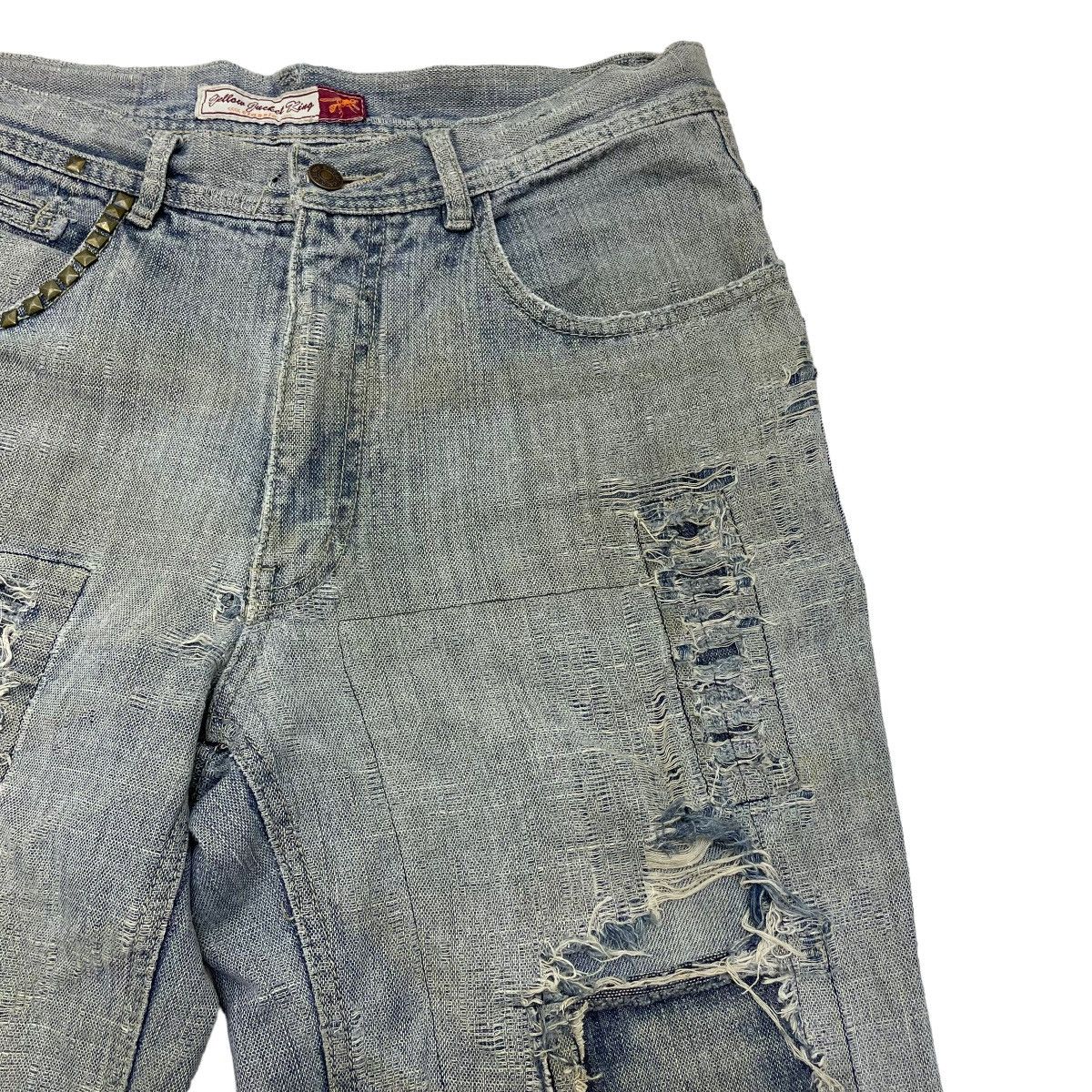 If Six Was Nine Trashed Japanese Brand Distressed Denim Jacket Size US 34 / EU 50 - 7 Thumbnail