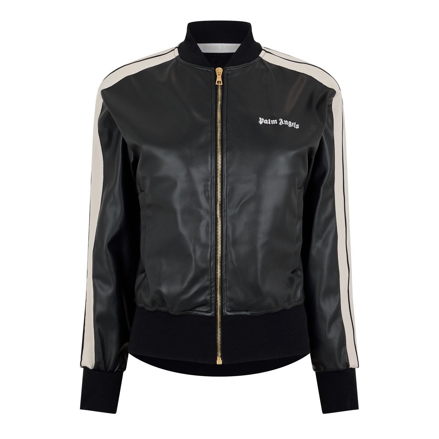 o1g2r1mq0325 Track Bomber Jacket in Black & White