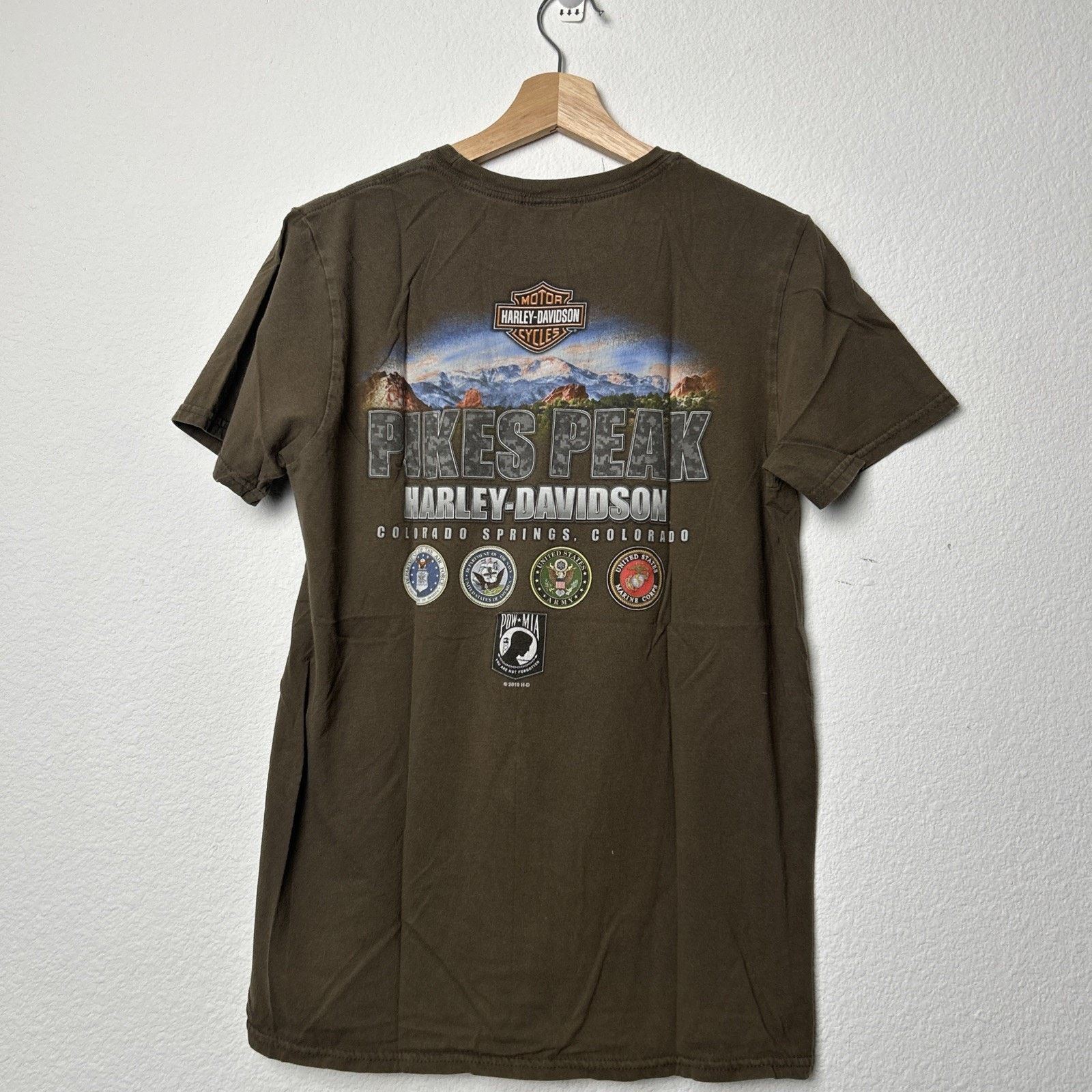 Harley Davidson Harley Davidson Pikes Peak Colorado Green T-Shirt Medium Size US M / EU 48-50 / 2 - 4 Thumbnail