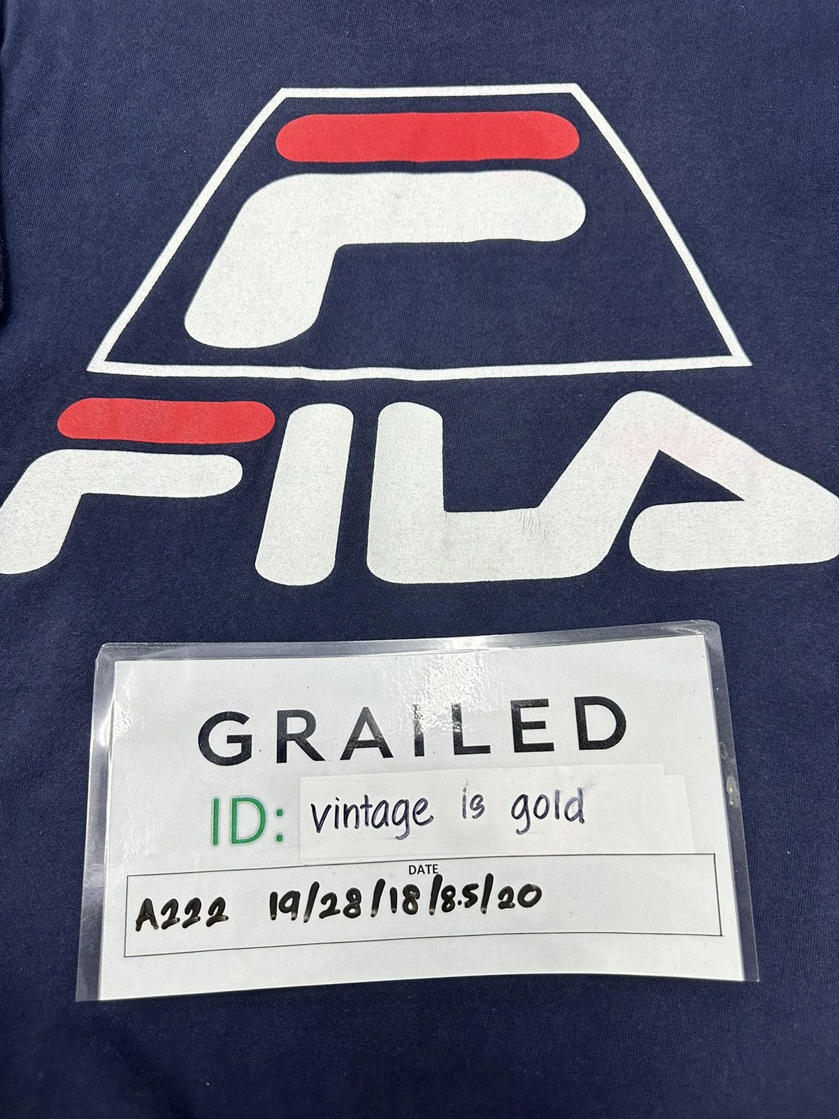 Fila × Vintage Vintage 90s Fila Big Logo Usa Tshirt A222 Size US S / EU 44-46 / 1 - 9 Thumbnail