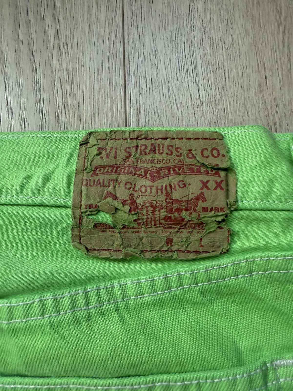 Chrome Hearts Chrome hearts 2025 Levi’s 501 green patches jeans Size US 31 - 5 Thumbnail