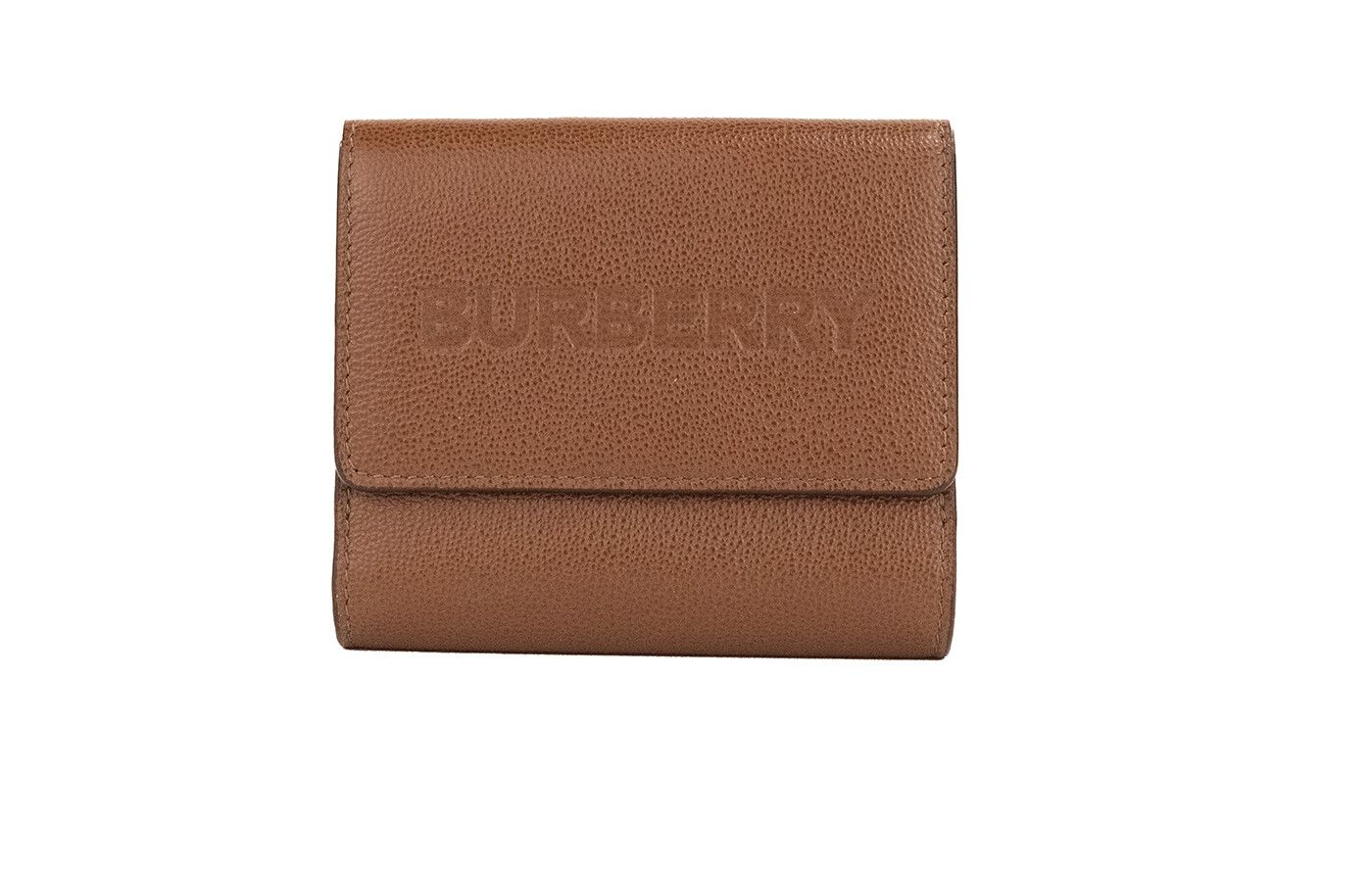 Burberry Luna Tan Grained Leather Small Coin Pouch Snap Women's Size ONE SIZE - 1 Preview