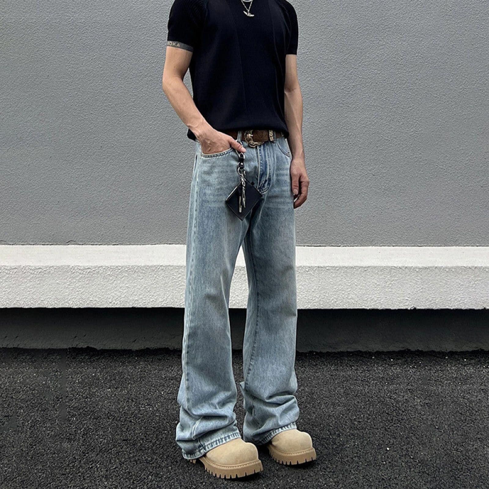 Japanese Brand Cleanfit Loose Bootcut Flared Light Blue Denim Jeans Size US 32 / EU 48 - 1 Thumbnail