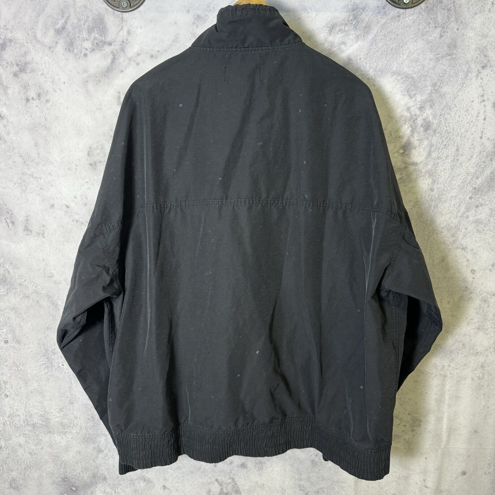 Jordan Brand Vintage Air Jordan Nike Jacket Mens XL Black 1/4 Zip Basketb Size US XL / EU 56 / 4 - 2 Thumbnail