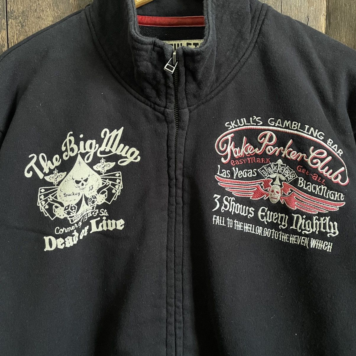 Vintage Vintag Bike Athletic Fake Porker Club Jacket Size US XL / EU 56 / 4 - 3 Thumbnail