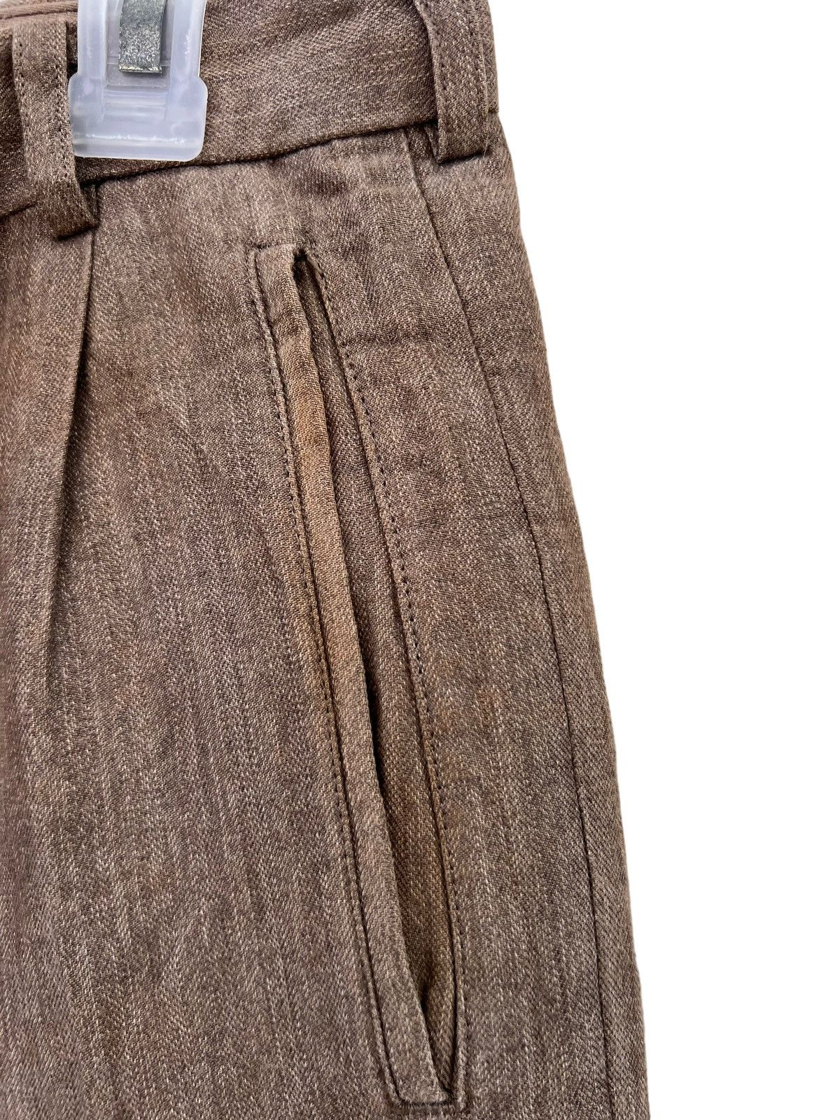 Other Vintage Papas Japan Sun Fade Light Brown Linen Loose Trouser Size US 32 / EU 48 - 12 Thumbnail
