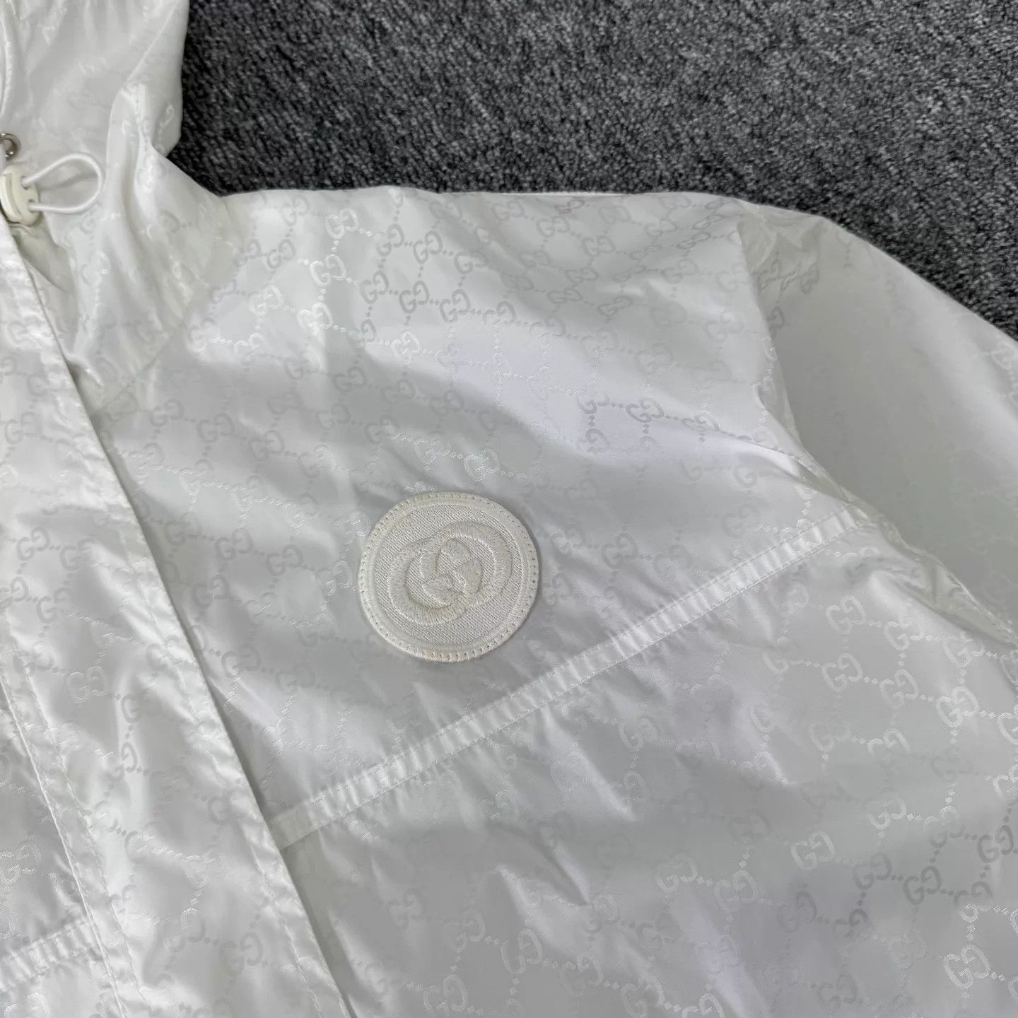 Gucci Gucci Double G Allover Embroidered Patched Hooded Jacket 38 Size XS / US 0-2 / IT 36-38 - 5 Thumbnail