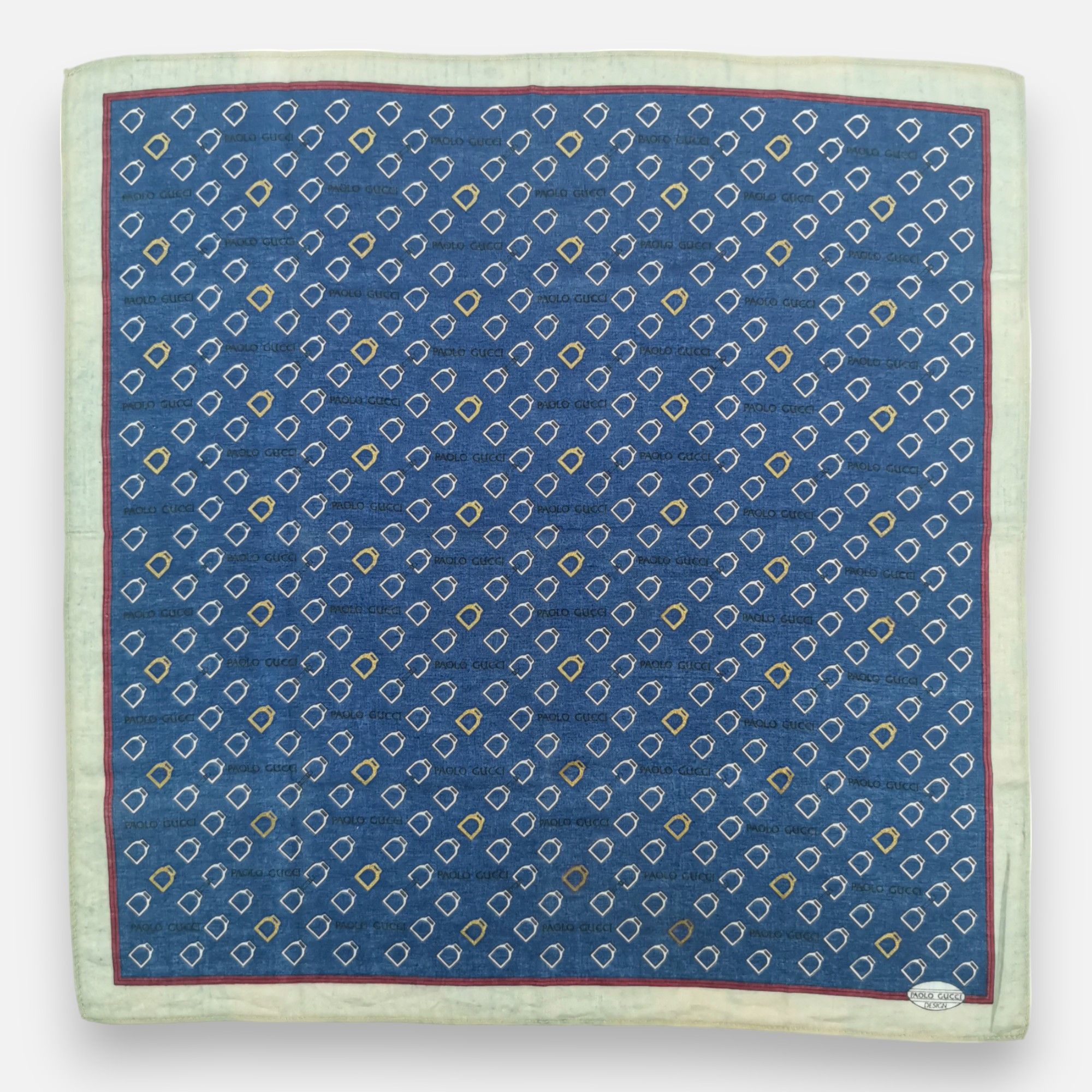 Paolo Gucci Vintage Paolo Gucci Handkerchief Pocket Square Bandana Size ONE SIZE - 3 Thumbnail