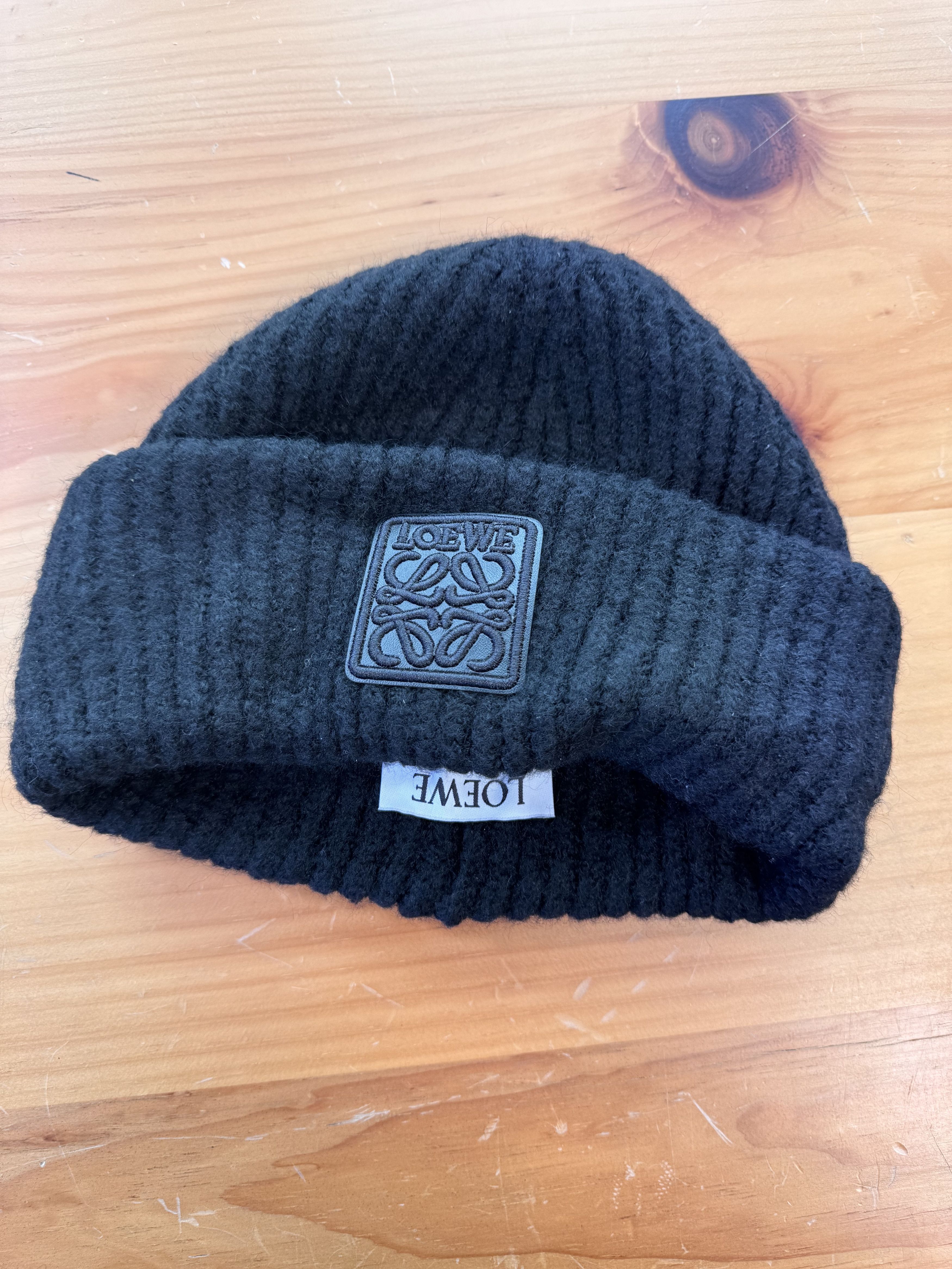 Loewe Loewe Chunky Knit Beanie Hat Patch Size ONE SIZE - 6 Thumbnail