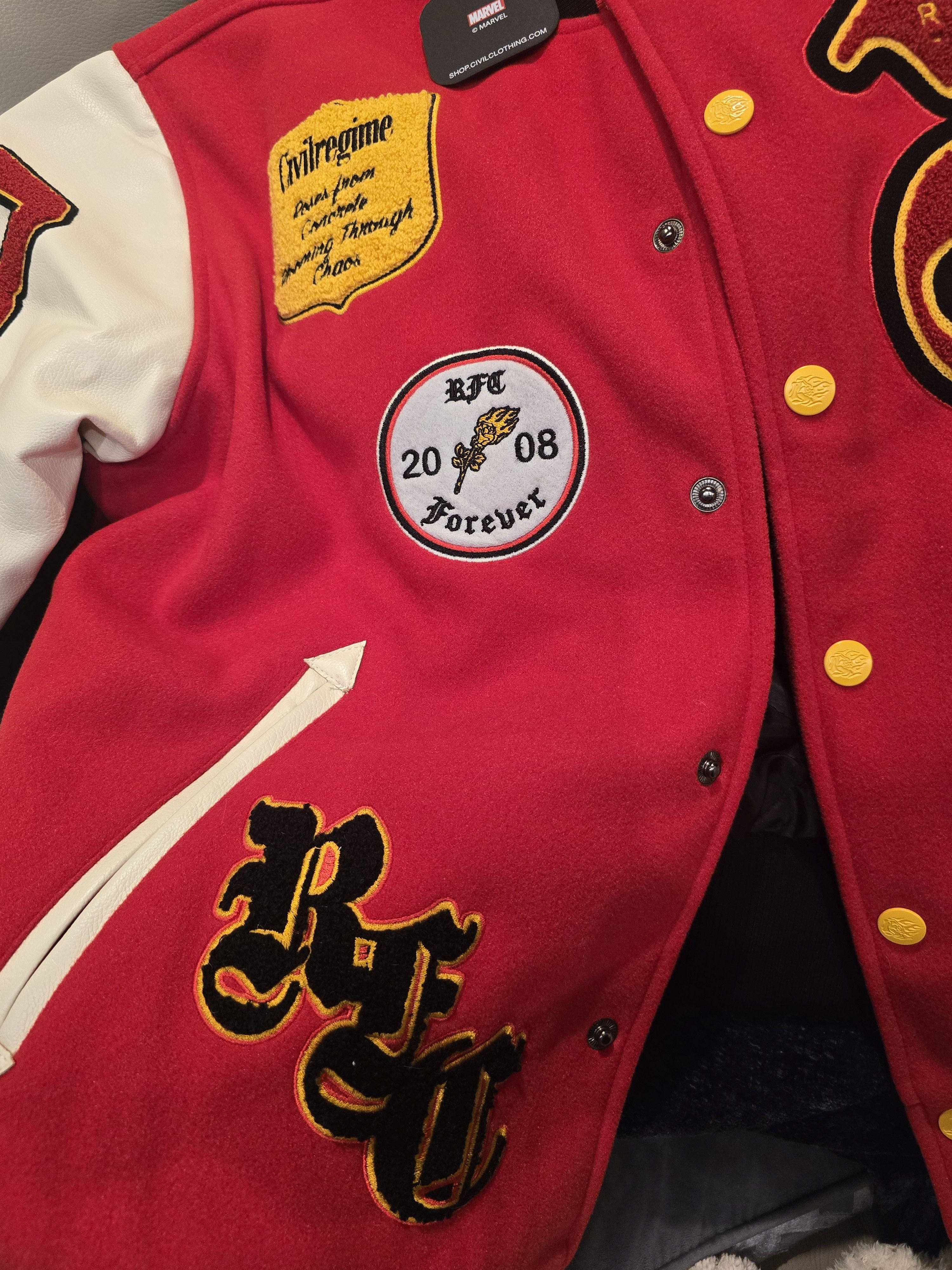 Civil Regime × Marvel Comics Civil Regime Marvel Spiderman Jacket Size US L / EU 52-54 / 3 - 4 Thumbnail
