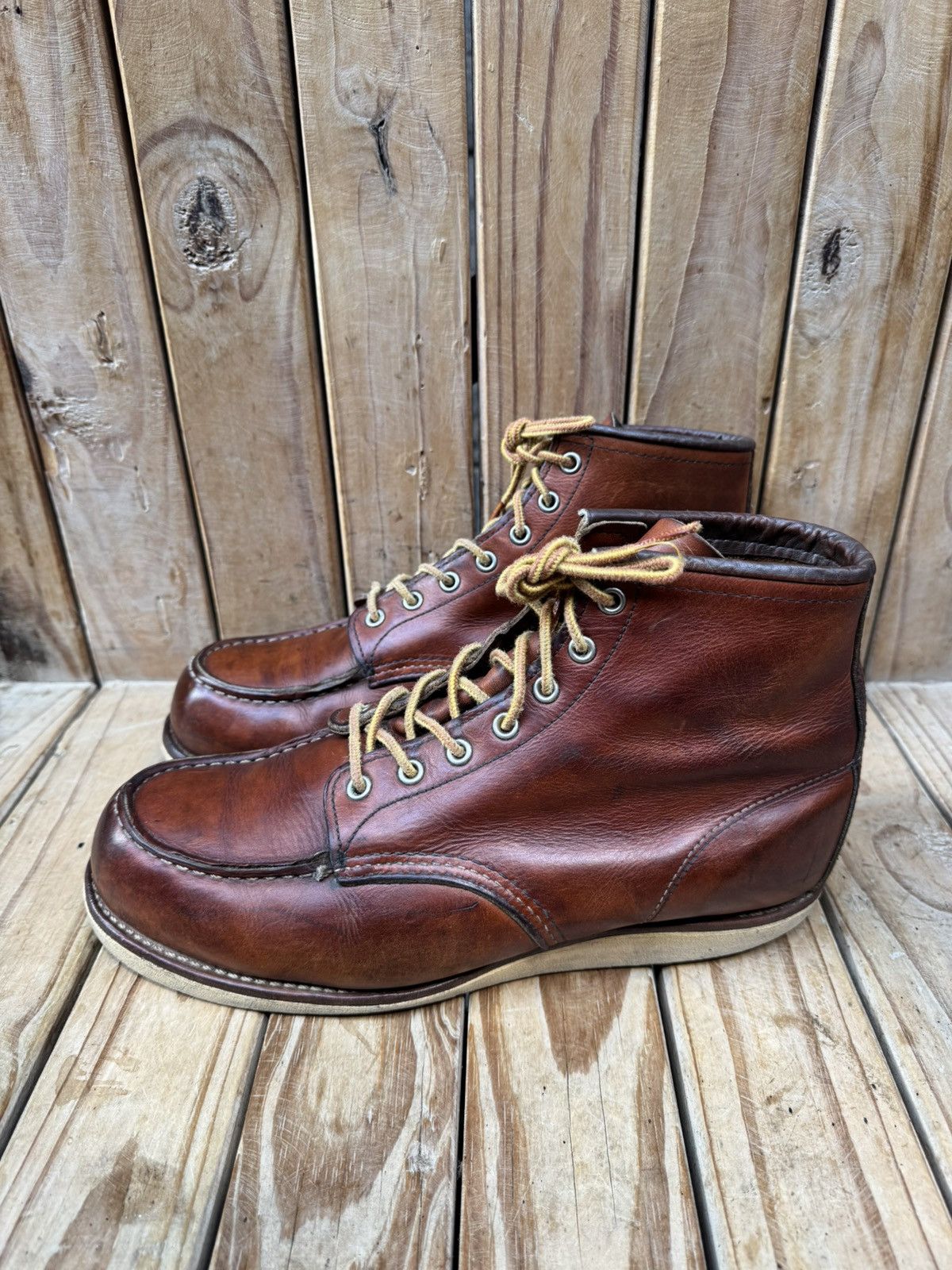 Red Wing Red Wing Heritage 875 Moc Toe Brown Boots USA 9.5 E2 UK 8.5 Size US 9.5 / EU 42-43 - 14 Thumbnail