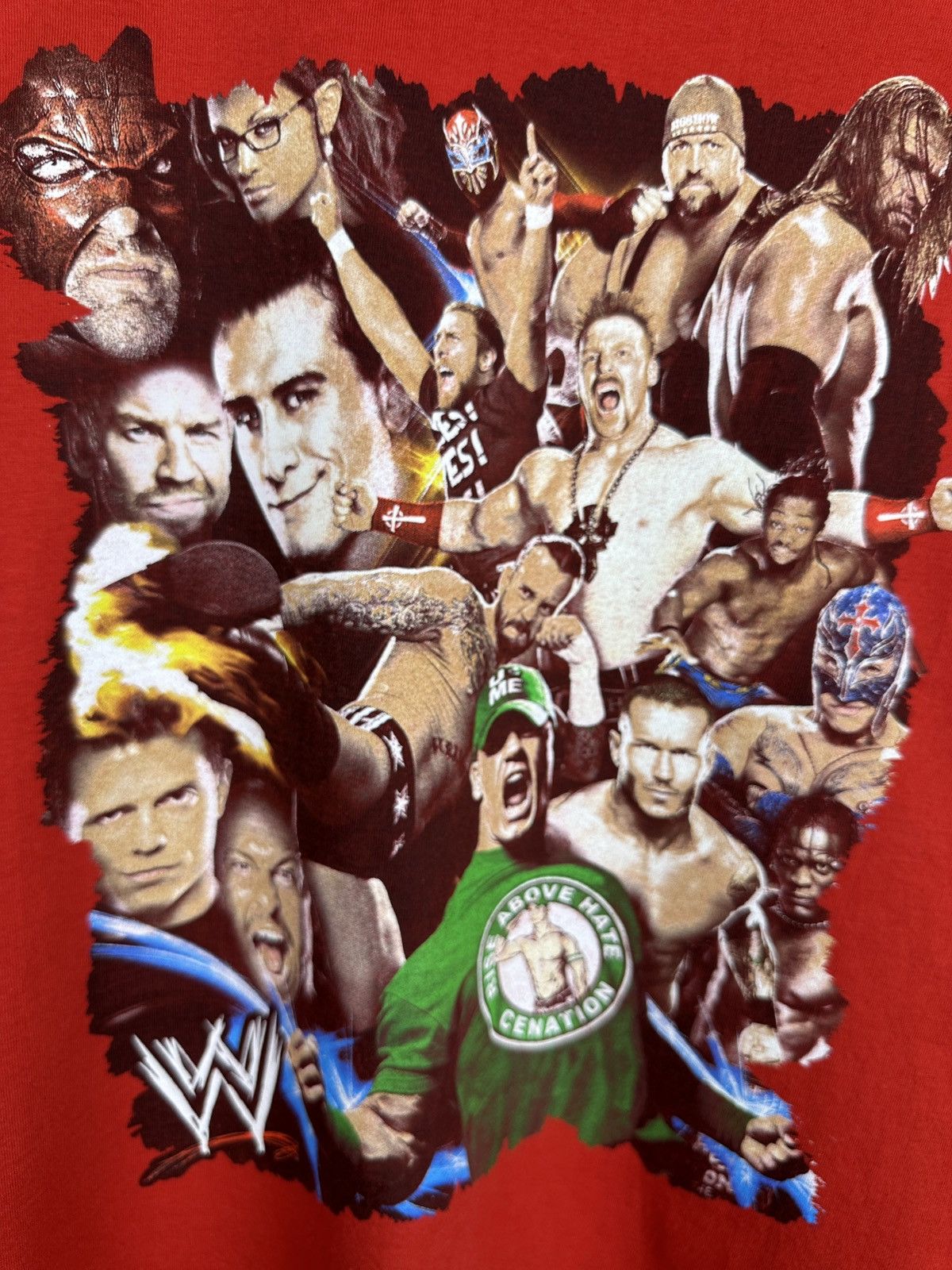 Vintage WWE Raw vs Smackdown Wrestling T Shirt Graphic Tee Size US M / EU 48-50 / 2 - 7 Thumbnail