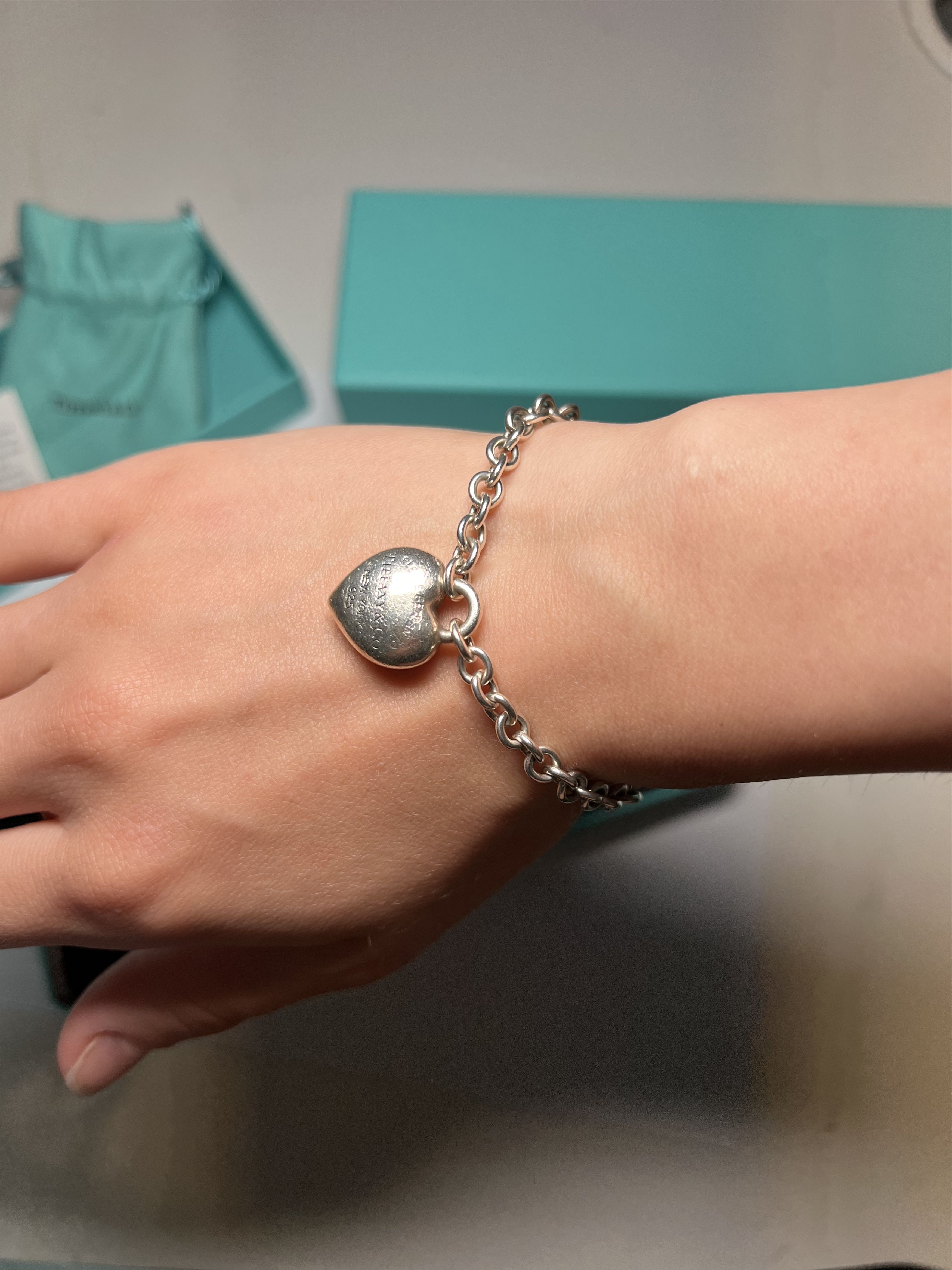 Tiffany & Co. Tiffany "Full Heart" toggle bracelet sterling silver Size ONE SIZE - 4 Thumbnail