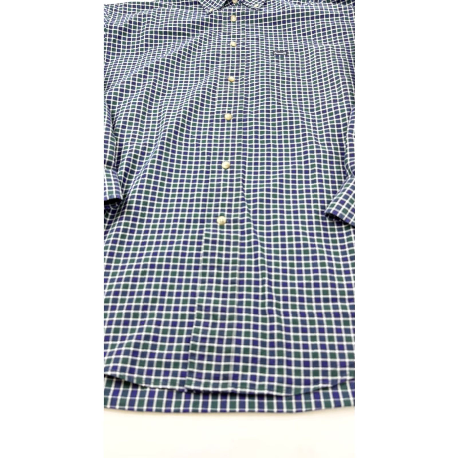 Faconnable VINTAGE Faconnable Shirt Mens Large Green Blue Check Button Down Long Sleeve Casual Size US L / EU 52-54 / 3 - 2 Thumbnail