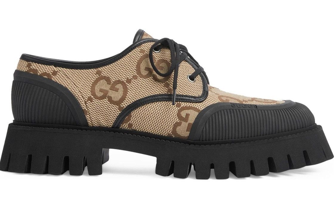 Gucci Gucci Monogram Jumbo GG Miro Soft Calfskin Loafers Size US 8.5 / EU 41-42 - 3 Thumbnail