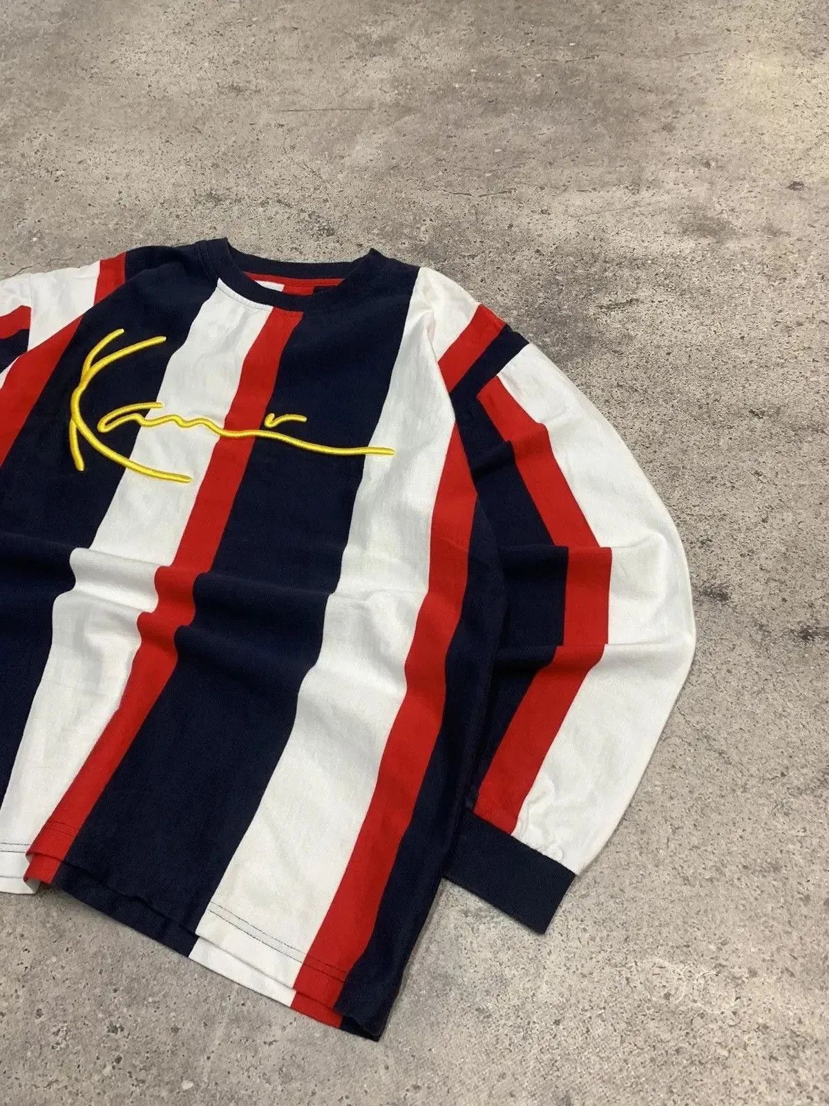 Karl Kani × Vintage Vintage Karl Kani rap denim long sleeve big logo y2k Size US L / EU 52-54 / 3 - 5 Thumbnail