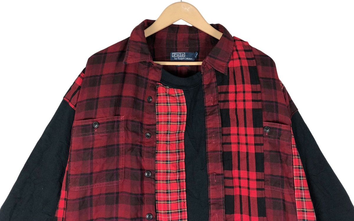 Flannel × Polo Ralph Lauren Rebuild ❗️Reconstructed Polo Ralph Lauren Sweatshirt Flannel Size US XL / EU 56 / 4 - 3 Thumbnail