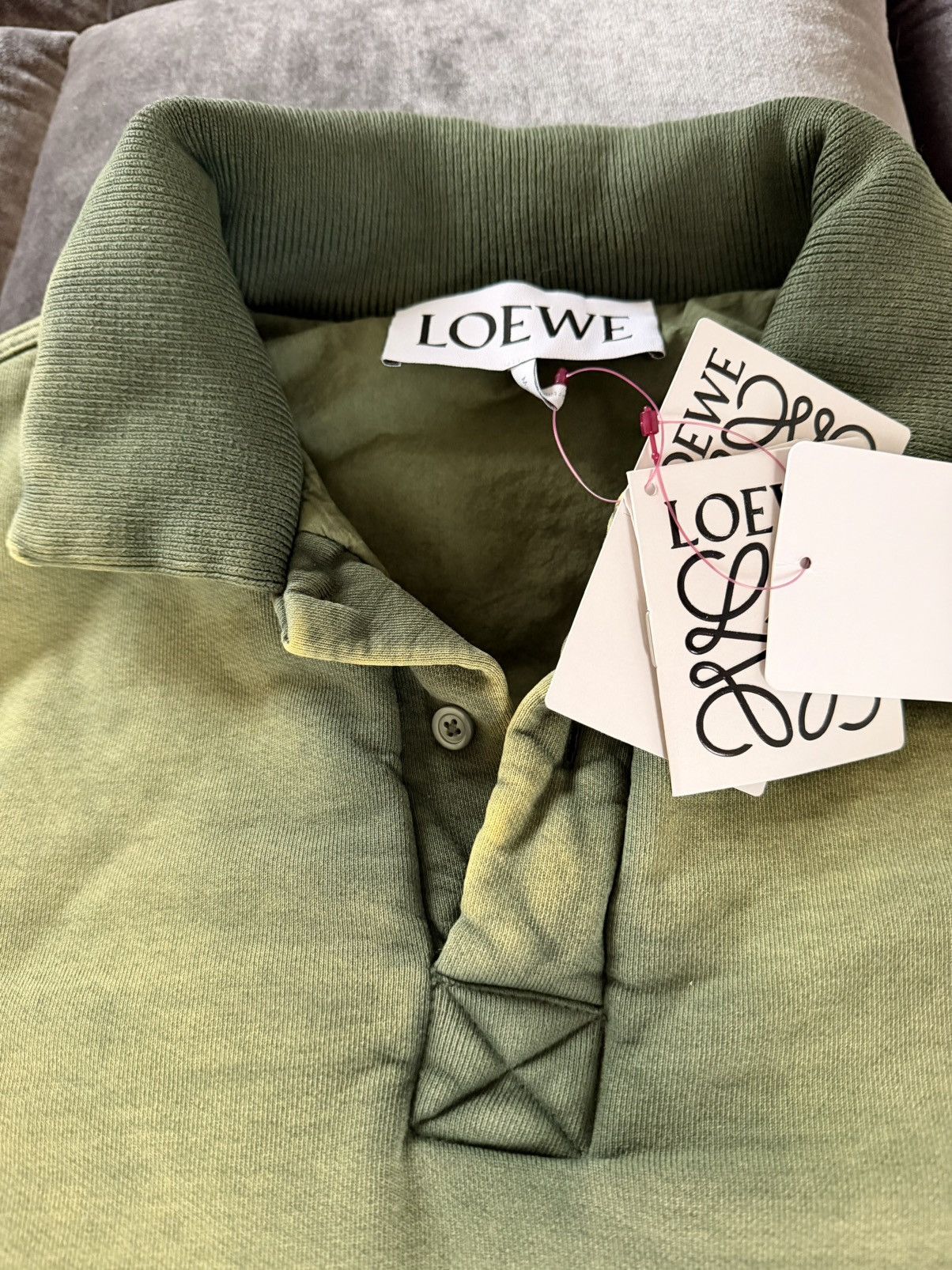 Loewe BNWT ! $1950 LOEWE Padded Puffer Heavy Cotton Polo T-Shirt Size US M / EU 48-50 / 2 - 5 Thumbnail