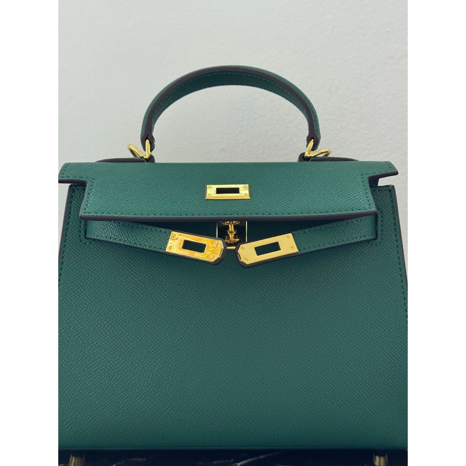 Other Emerald Green “Kelly-Style” Top Handle Bag Size ONE SIZE - 6 Thumbnail