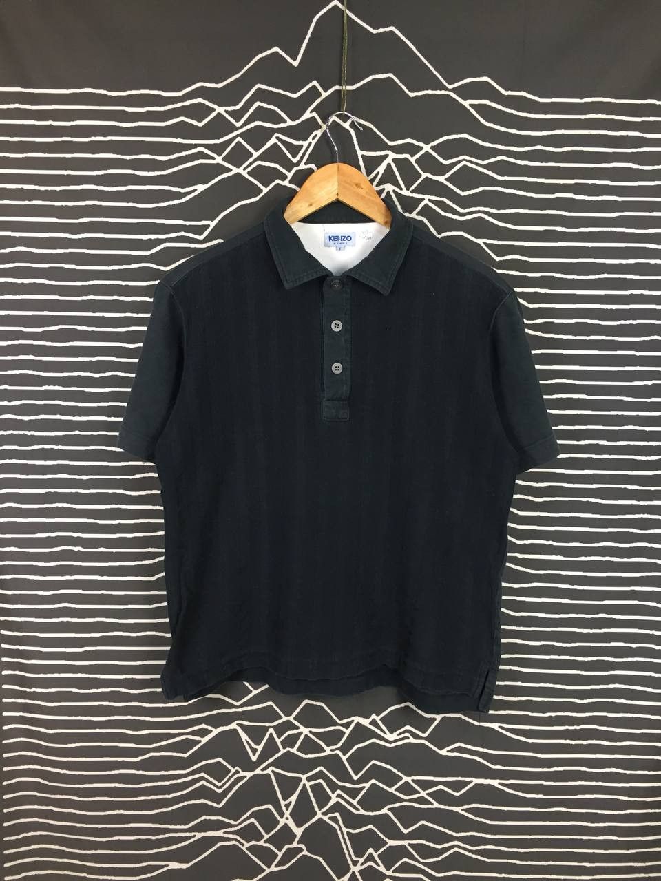 Kenzo Kenzo Homme Contrast Stitch Knitted Polo Tee Size US M / EU 48-50 / 2 - 1 Thumbnail