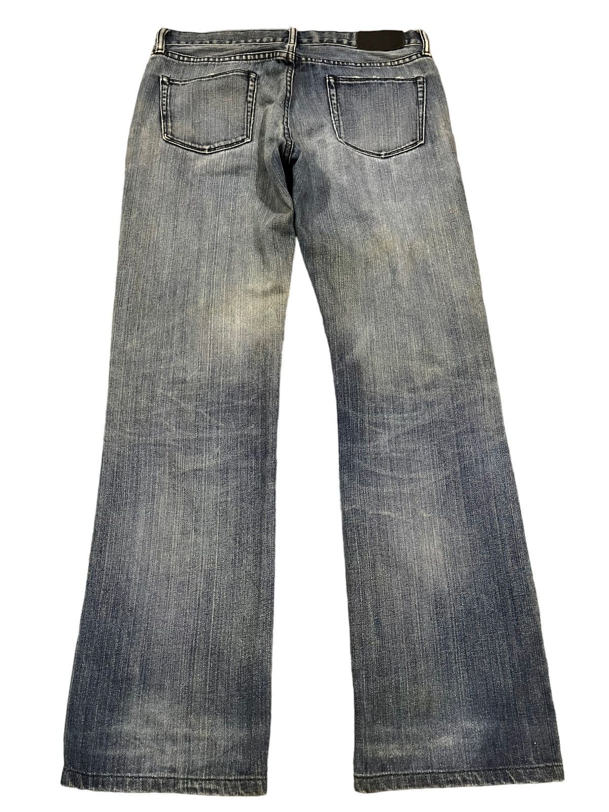 Uniqlo Vintage Japanese Uniqlo Blue Wash Distress Baggy Jeans Size US 32 / EU 48 - 2 Thumbnail
