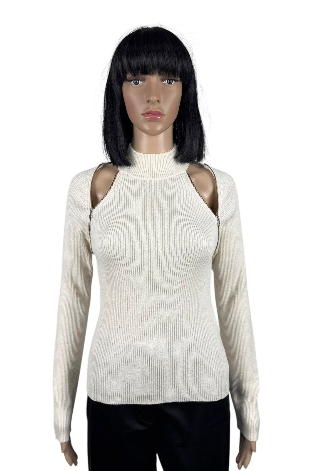 Dolce & Gabbana Dolce & Gabbana Vintage Ribbed Knit Jumper Viscose Wool Size M / US 6-8 / IT 42-44 - 1 Thumbnail