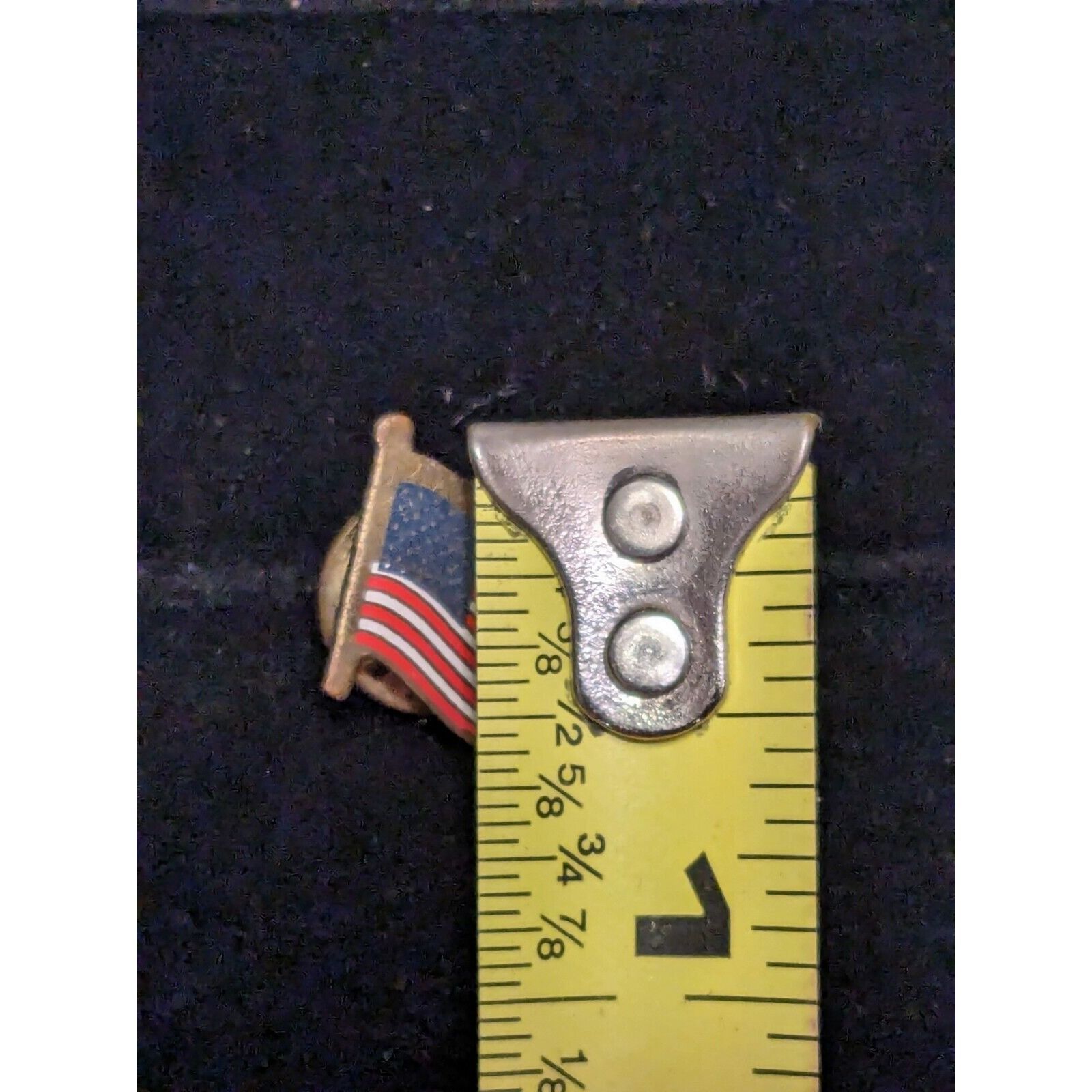 Other Gold Tone American Flag Lapel Pin Brooch Tie Tac Grannycore Size ONE SIZE - 2 Thumbnail