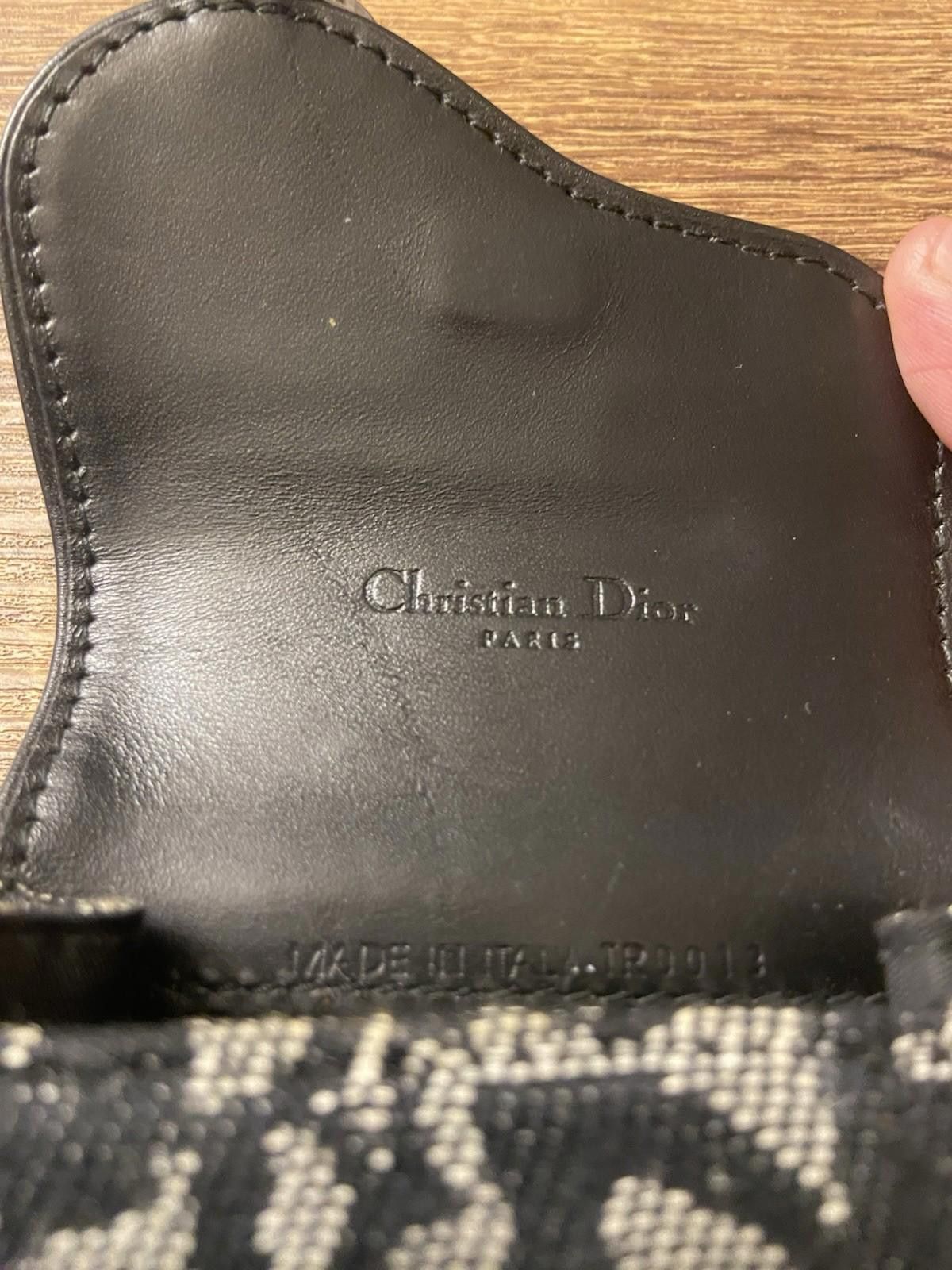 Dior Dior Saddle Trotter Navy Leather Canvas Cigarette Case Great Size ONE SIZE - 10 Thumbnail
