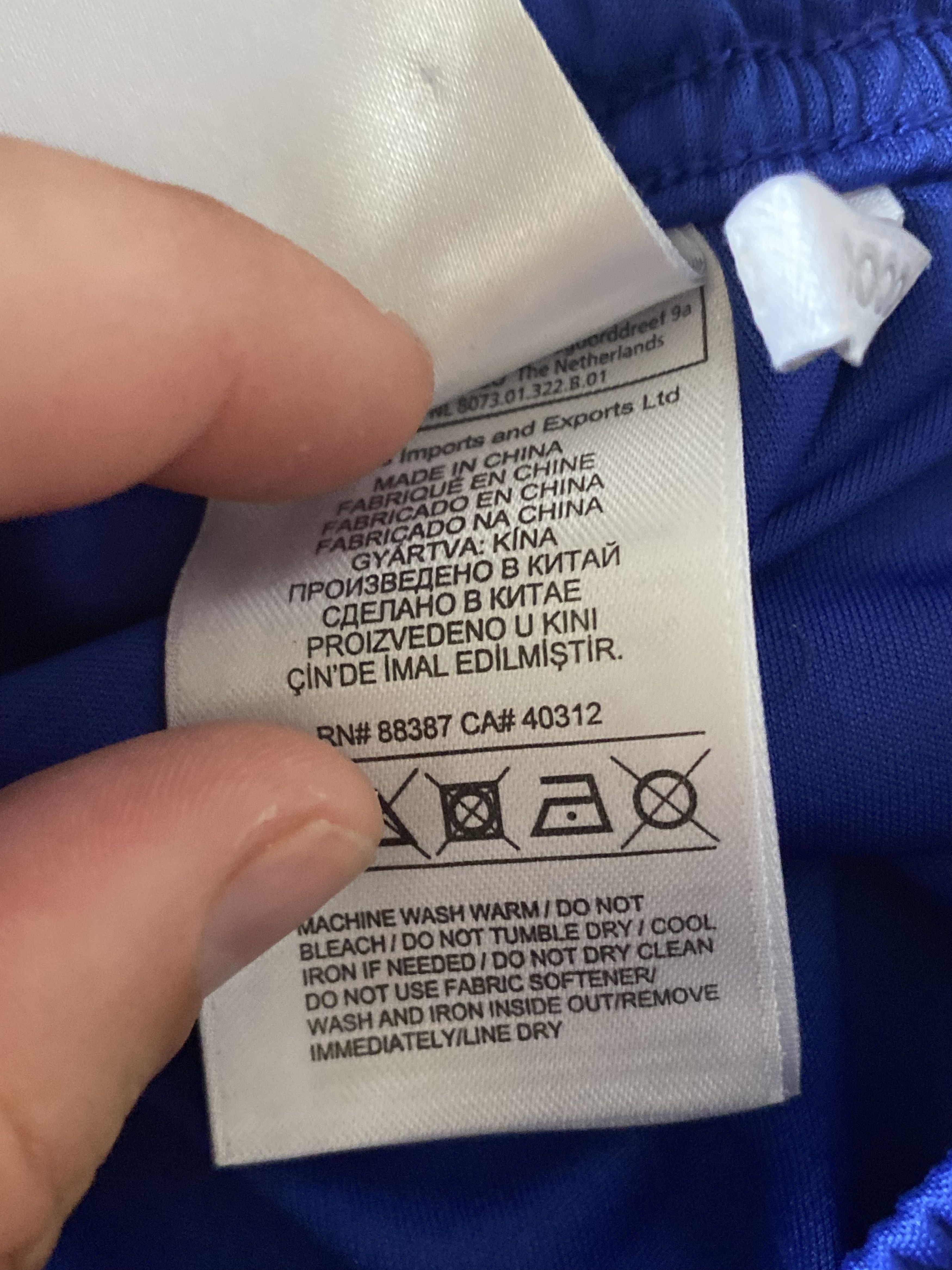 Adidas CHELSEA F.C. Shorts 2015 - 2016 - Adidas - S - UNIQUE Size US 36 / EU 52 - 5 Thumbnail
