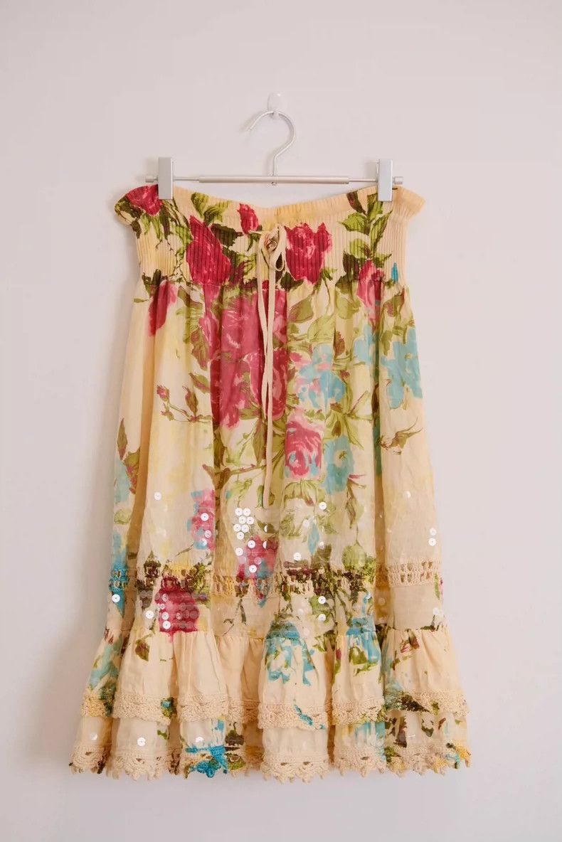 Kenzo KENZO sizeM Romantic half skirt with exotic materials Size 25" / US 0 / IT 36 - 3 Thumbnail