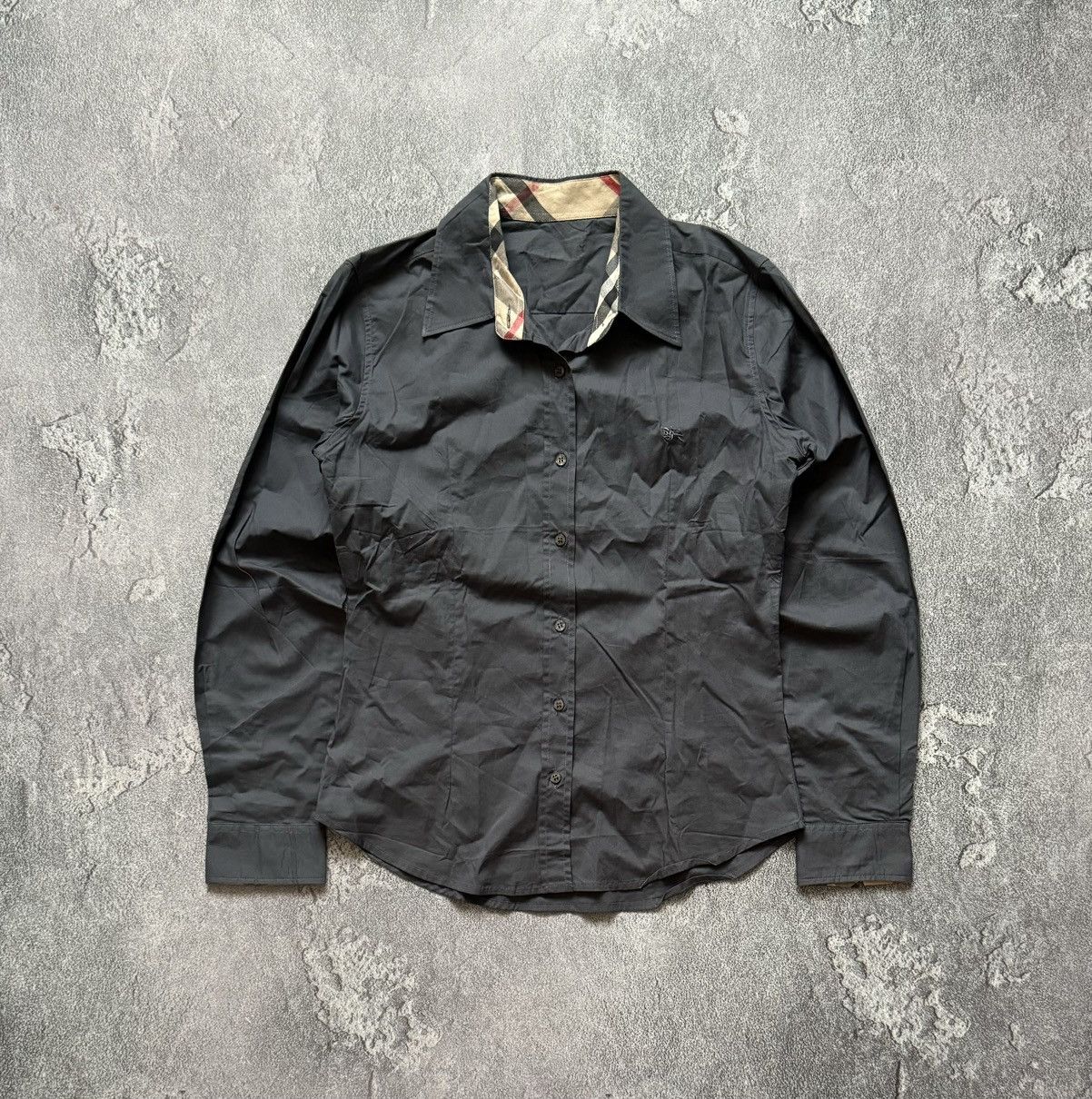 Burberry × Vintage Burberry S Wmns nova check vintage shirt button up blouse Size S / US 4 / IT 40 - 5 Thumbnail