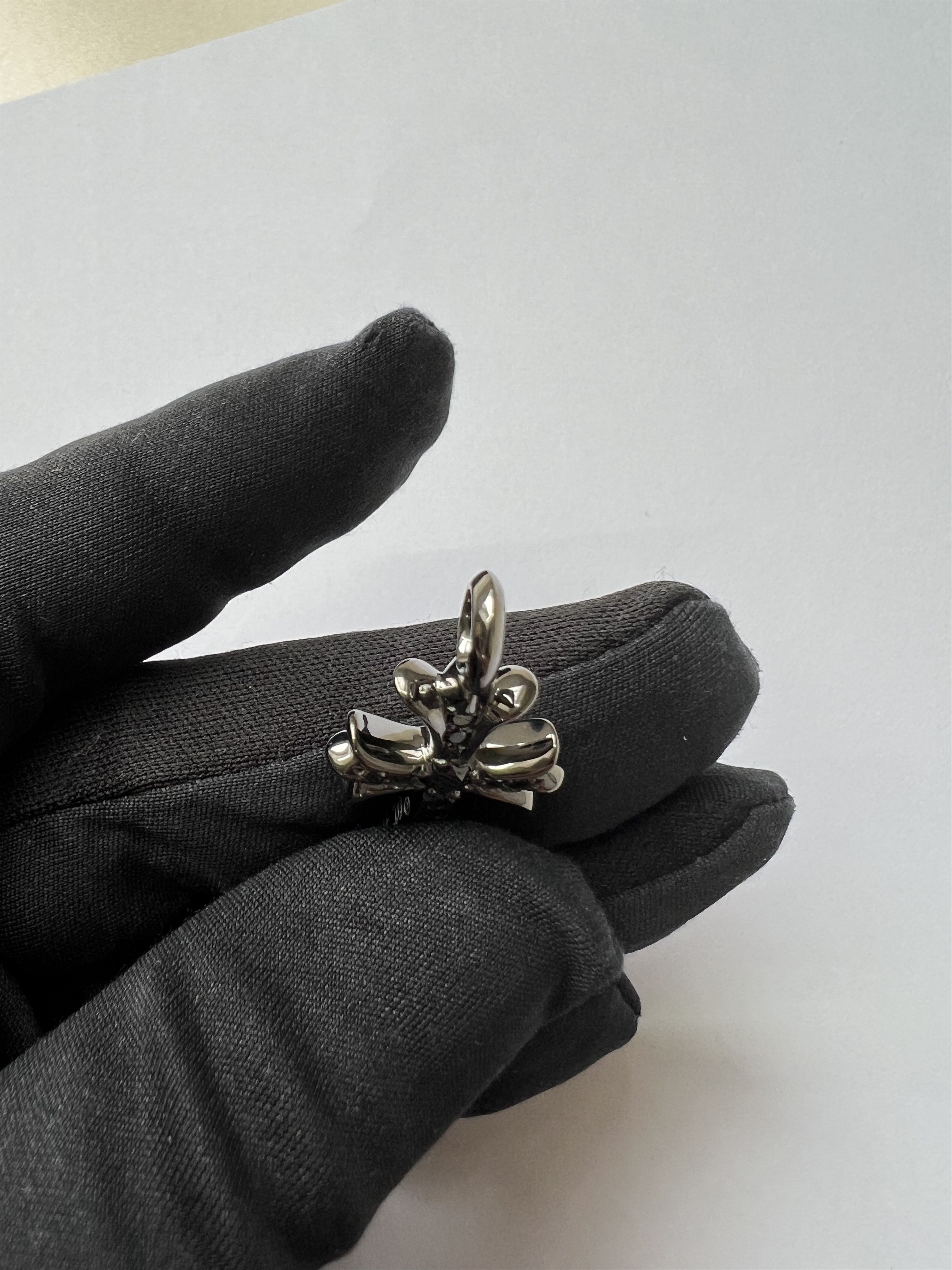 Chrome Hearts Chrome Hearts Silver Black Diamond Cross Charm Pendant Size ONE SIZE - 8 Thumbnail