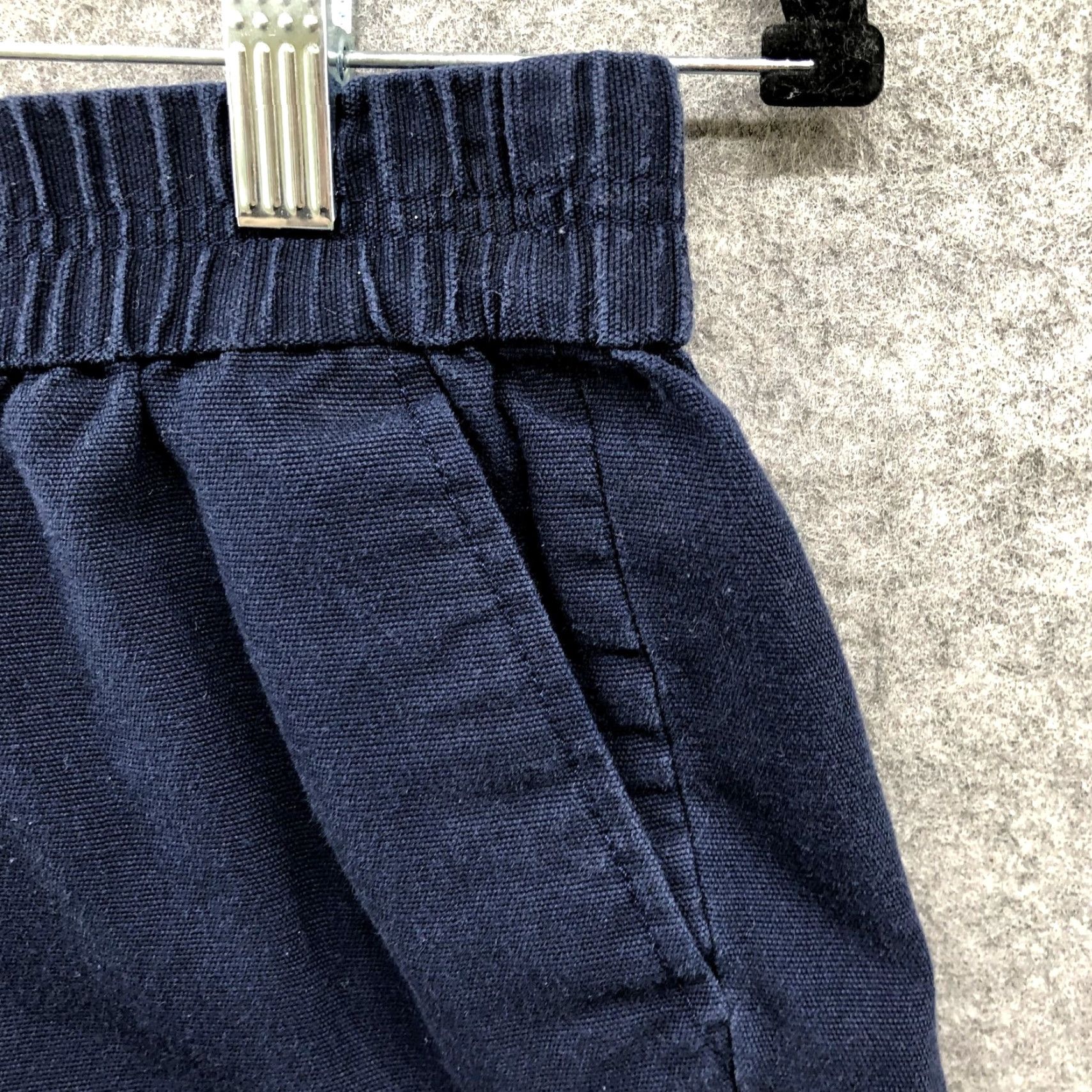 J.Crew J. Crew Pull On Shorts Womens Size 0 Navy Blue Cotton Mid Rise Chino Casual Size 25" / US 0 / IT 36 - 3 Thumbnail