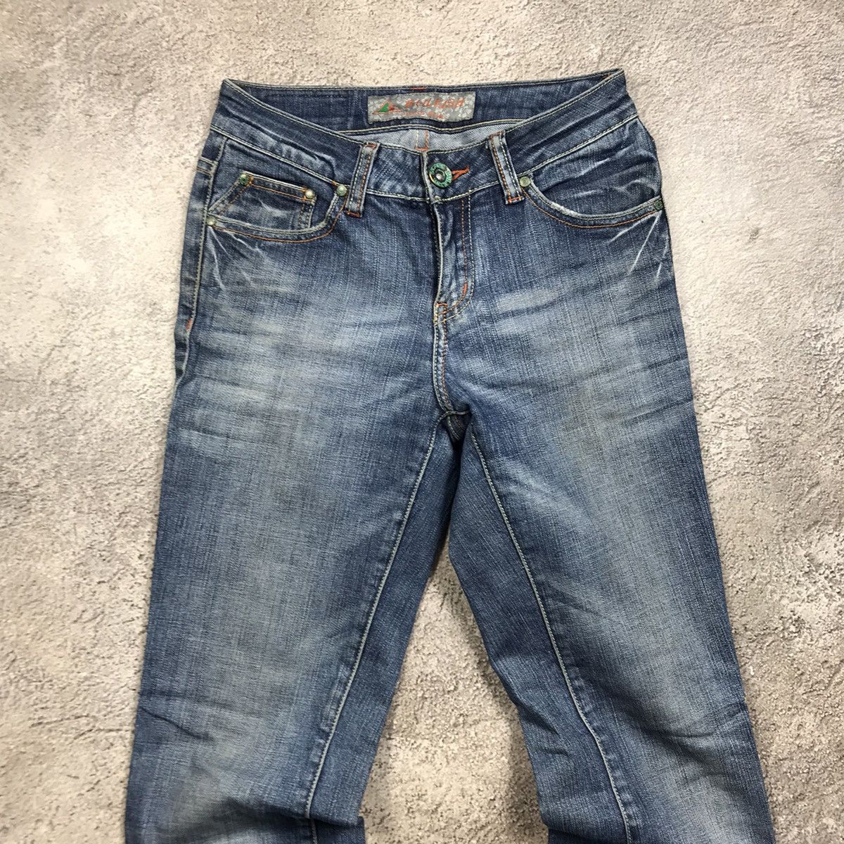 Vintage Vintage Y2K Baggy Distressed Wide Leg Jeans Grunge Logo 25 Size 25" / US 0 / IT 36 - 2 Thumbnail
