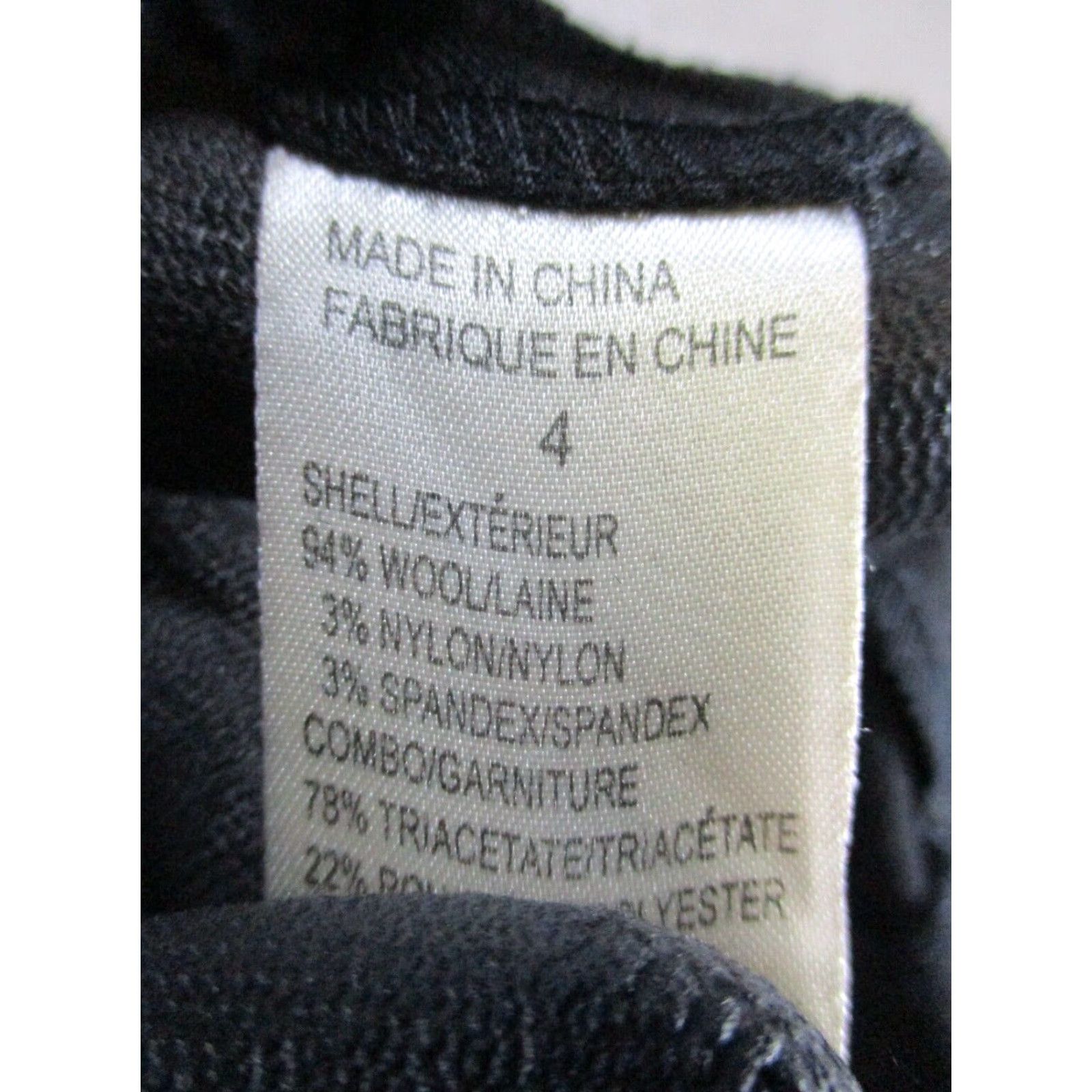 Theory VINTAGE Theory Dress Womens 4 Black Satin Blouson Wool Size S / US 4 / IT 40 - 4 Thumbnail