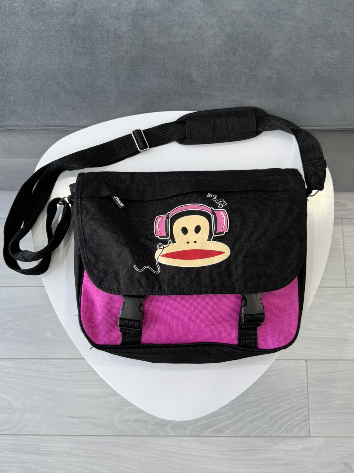 Paul Frank Big Logo Y2K Crossbody Sling Bag in Pink, Men's