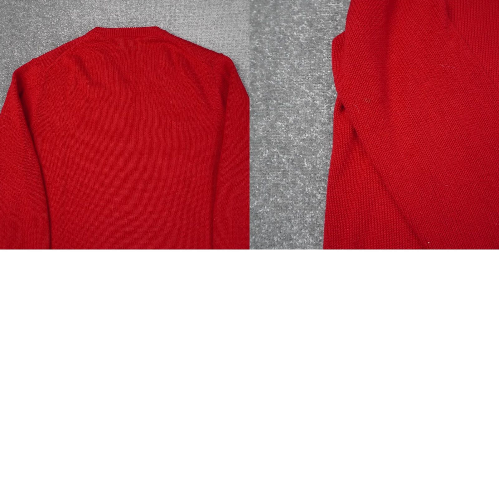 Chaps Chaps Logo Knit Mens Medium Red Long Sleeve V Neck Pullover Sweater Size US M / EU 48-50 / 2 - 8 Thumbnail