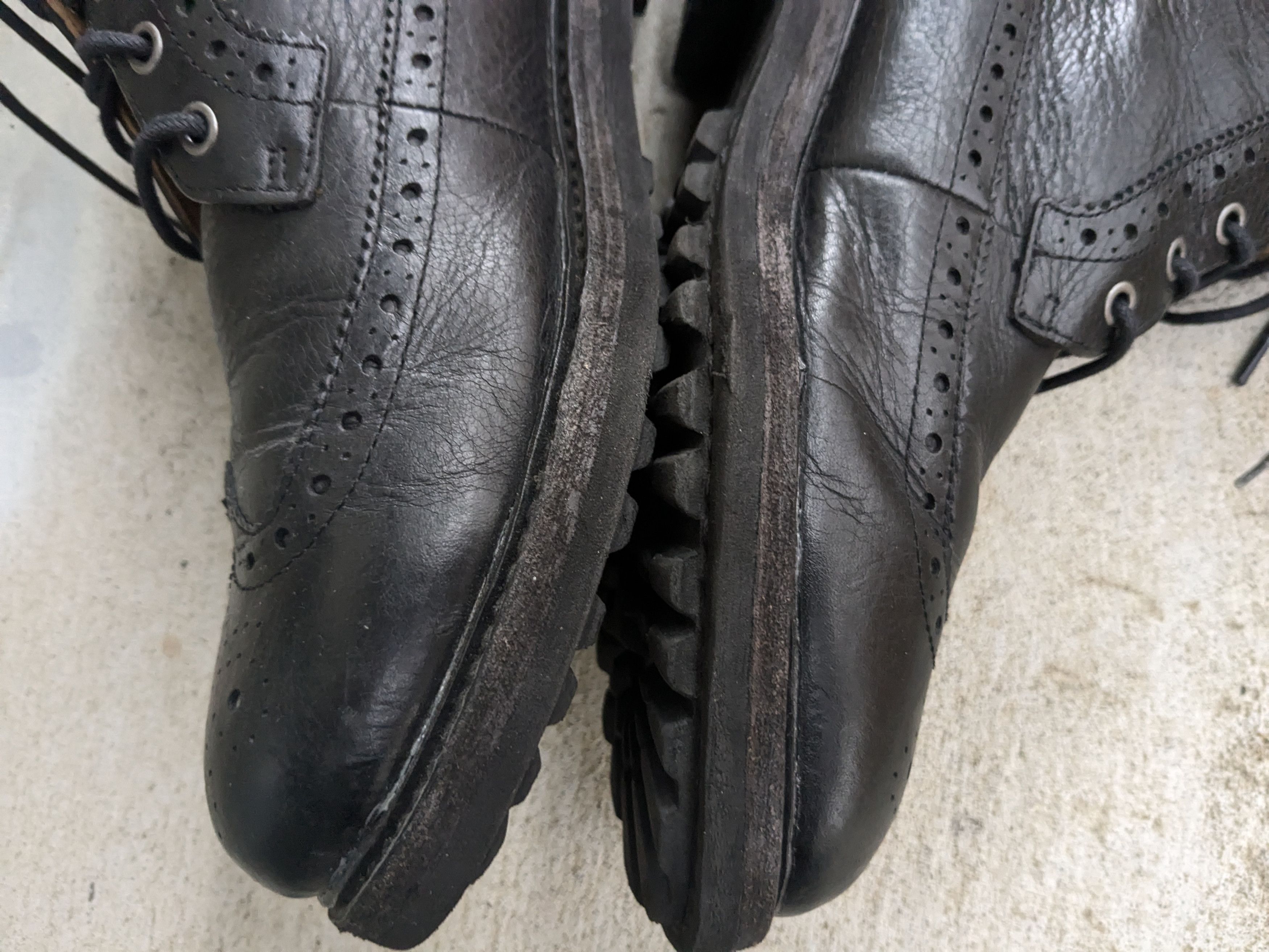 Polo Ralph Lauren Polo Ralph Lauren Boots Black 8 D Leather Brogues Wingtip Size US 8 / EU 41 - 9 Thumbnail