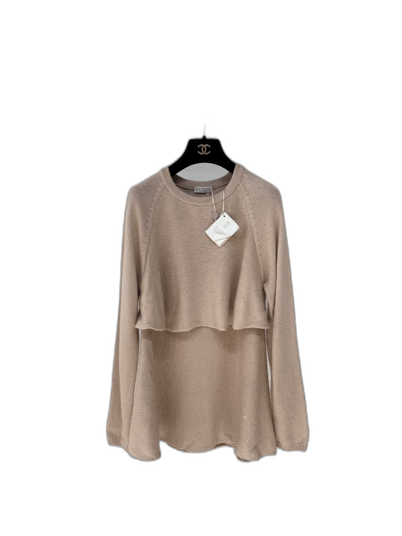 The Row New Brunello Cucinelli Sequined Cashmere Sweater Size L / US 10 / IT 46 - 1 Thumbnail